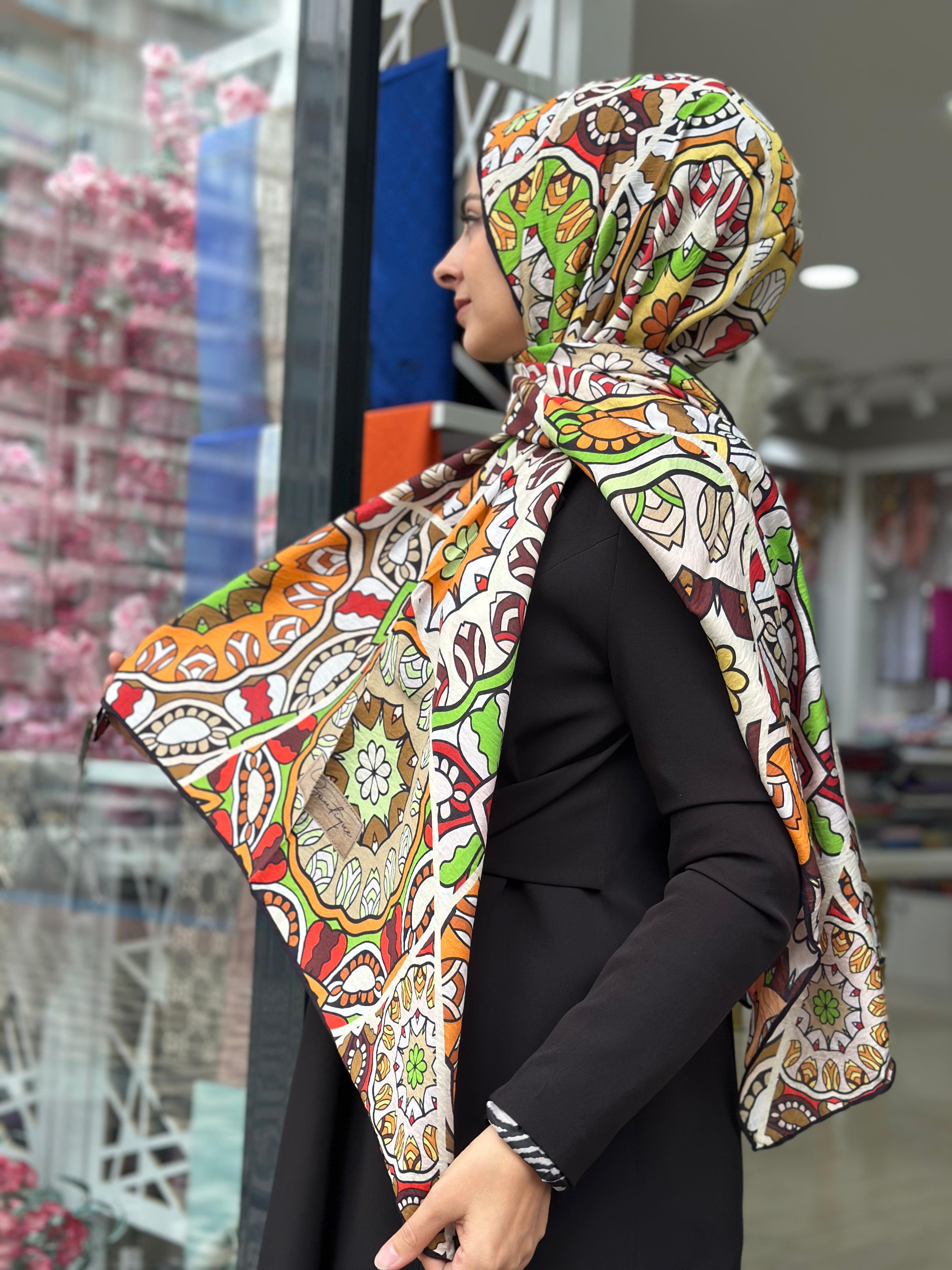 La Boutique Güz Desenli Şal 2235-03