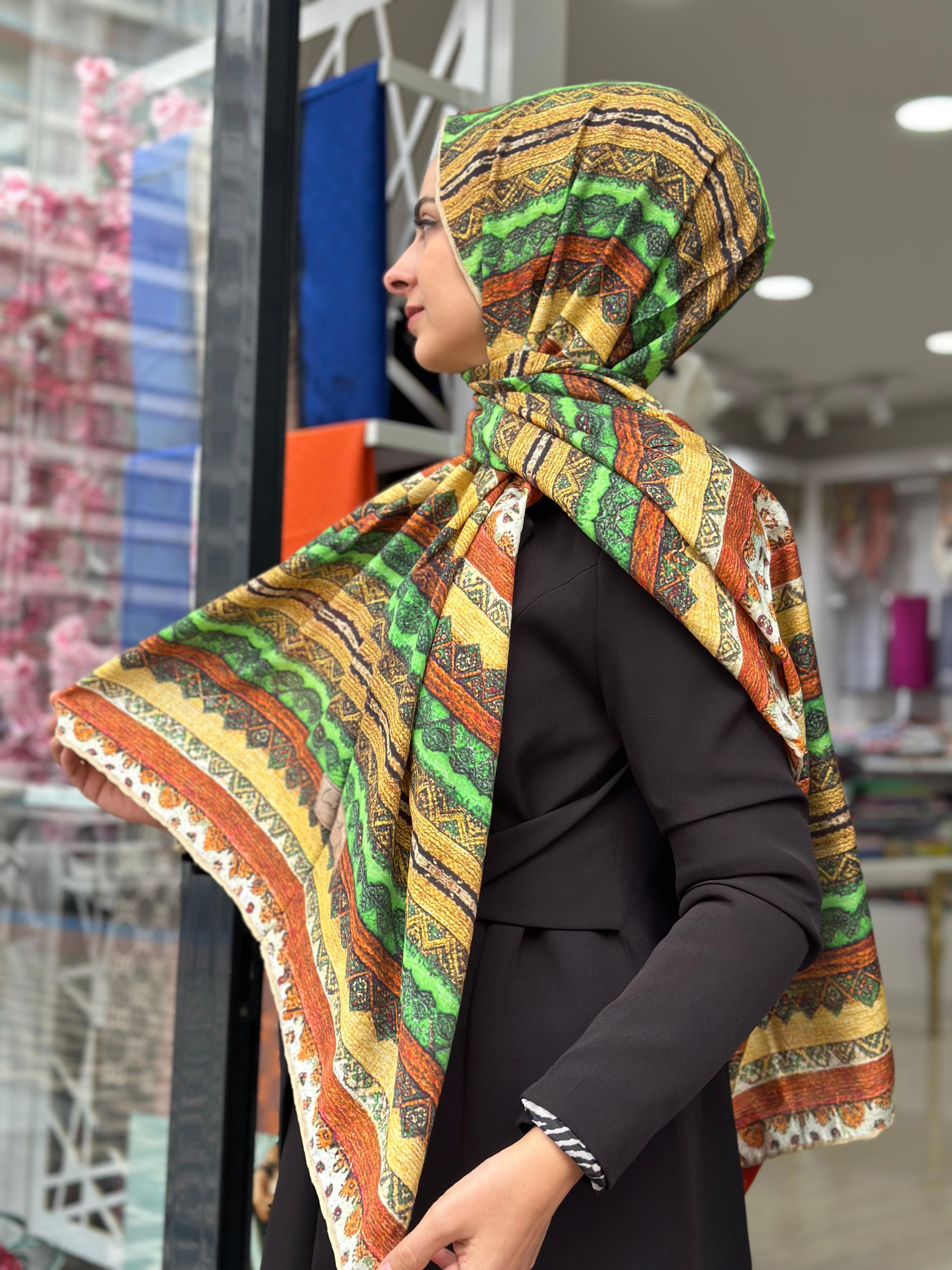 La Boutique Güz Desenli Şal 2240-03