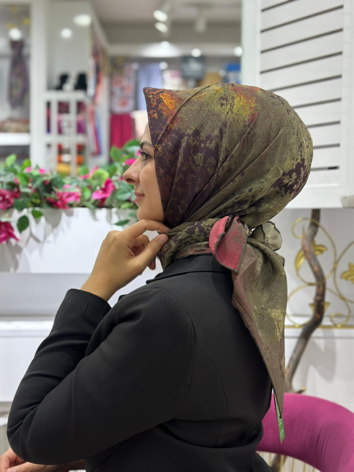 La Boutique Organik Desenli Eşarp 2108