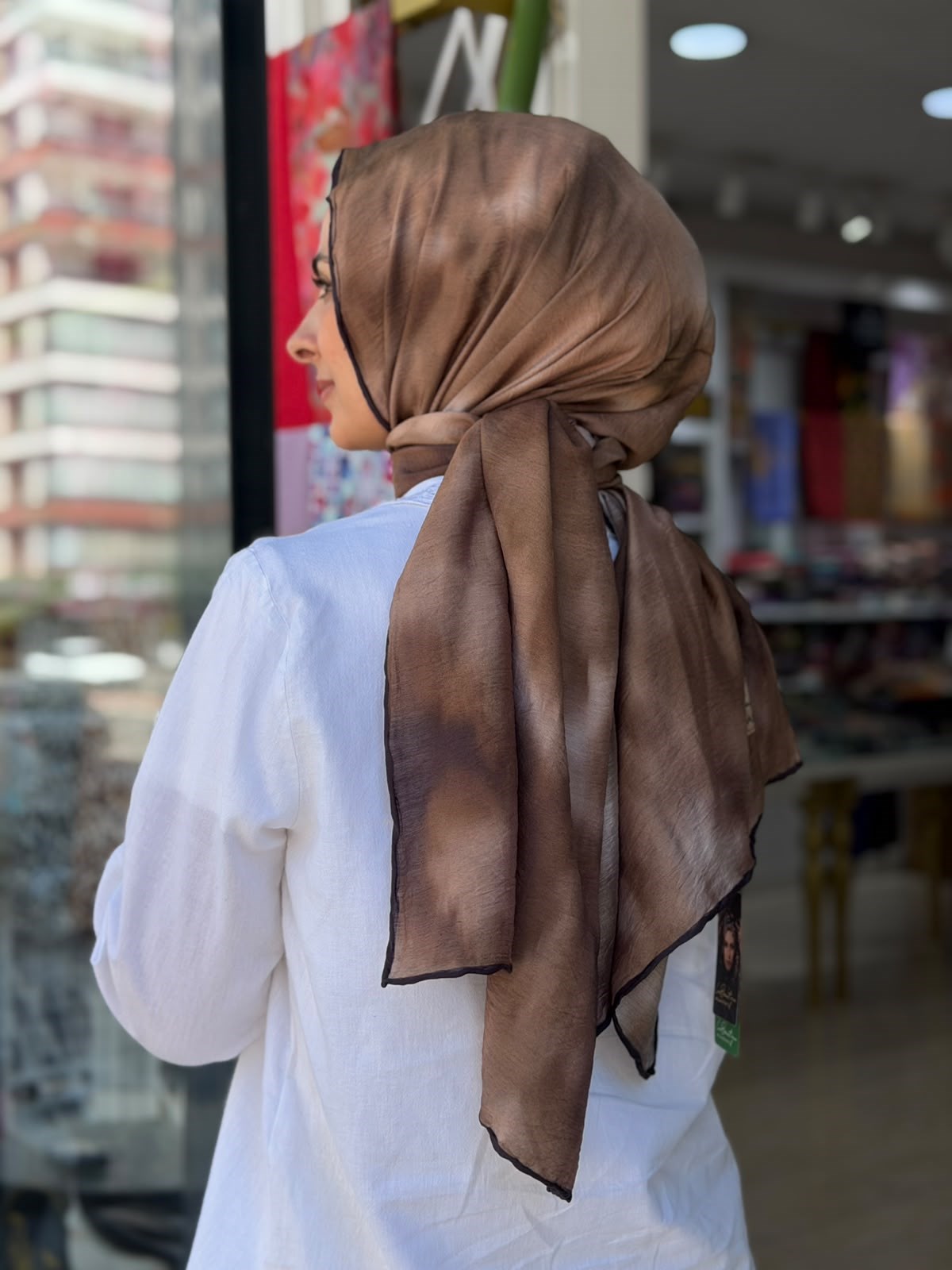 La Boutique Yeni Sezon Desenli Güz Yaz Serinliği Şal 05