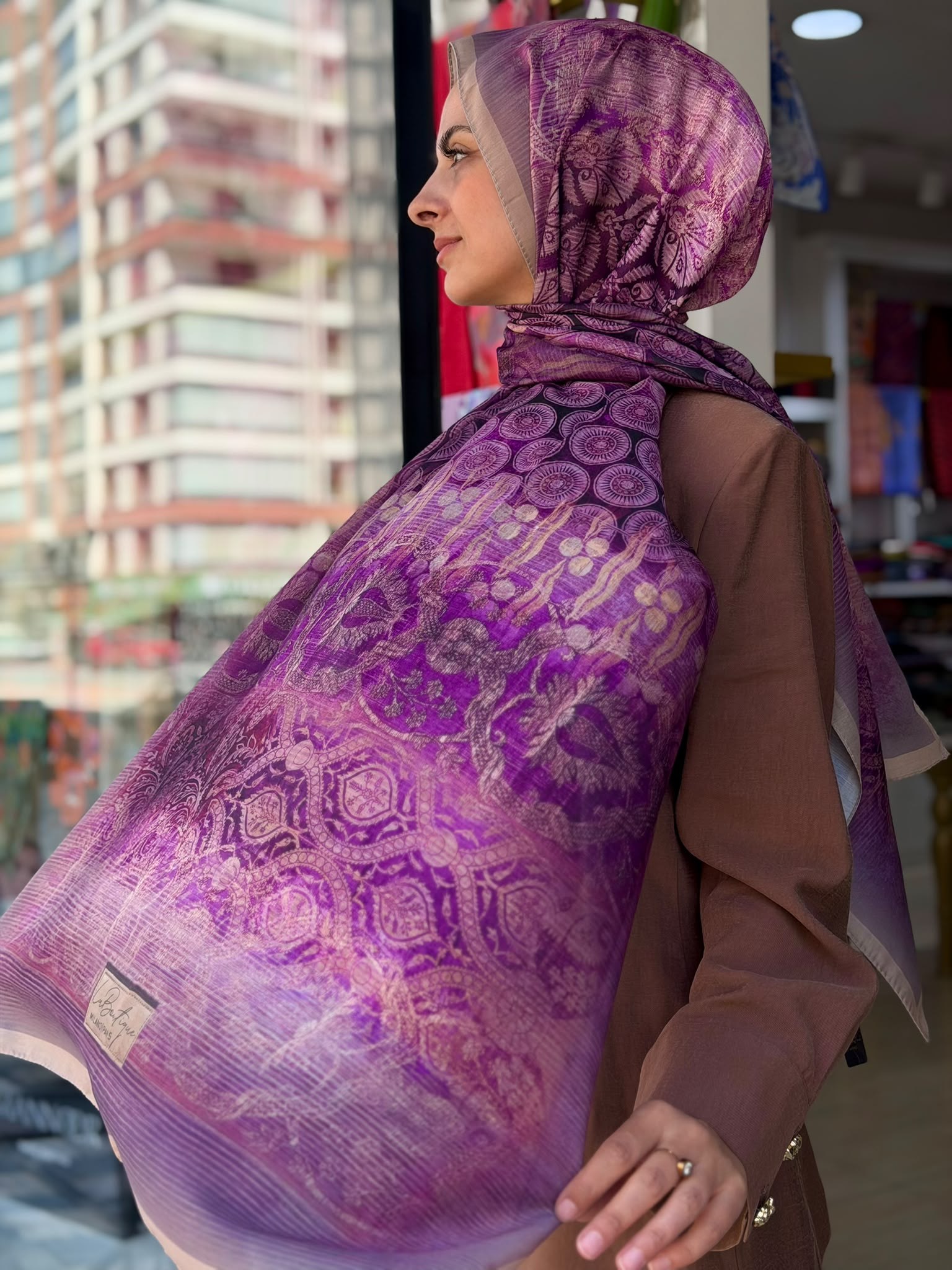 La Boutique Yeni Sezon Desenli Özel Seri Şal 01