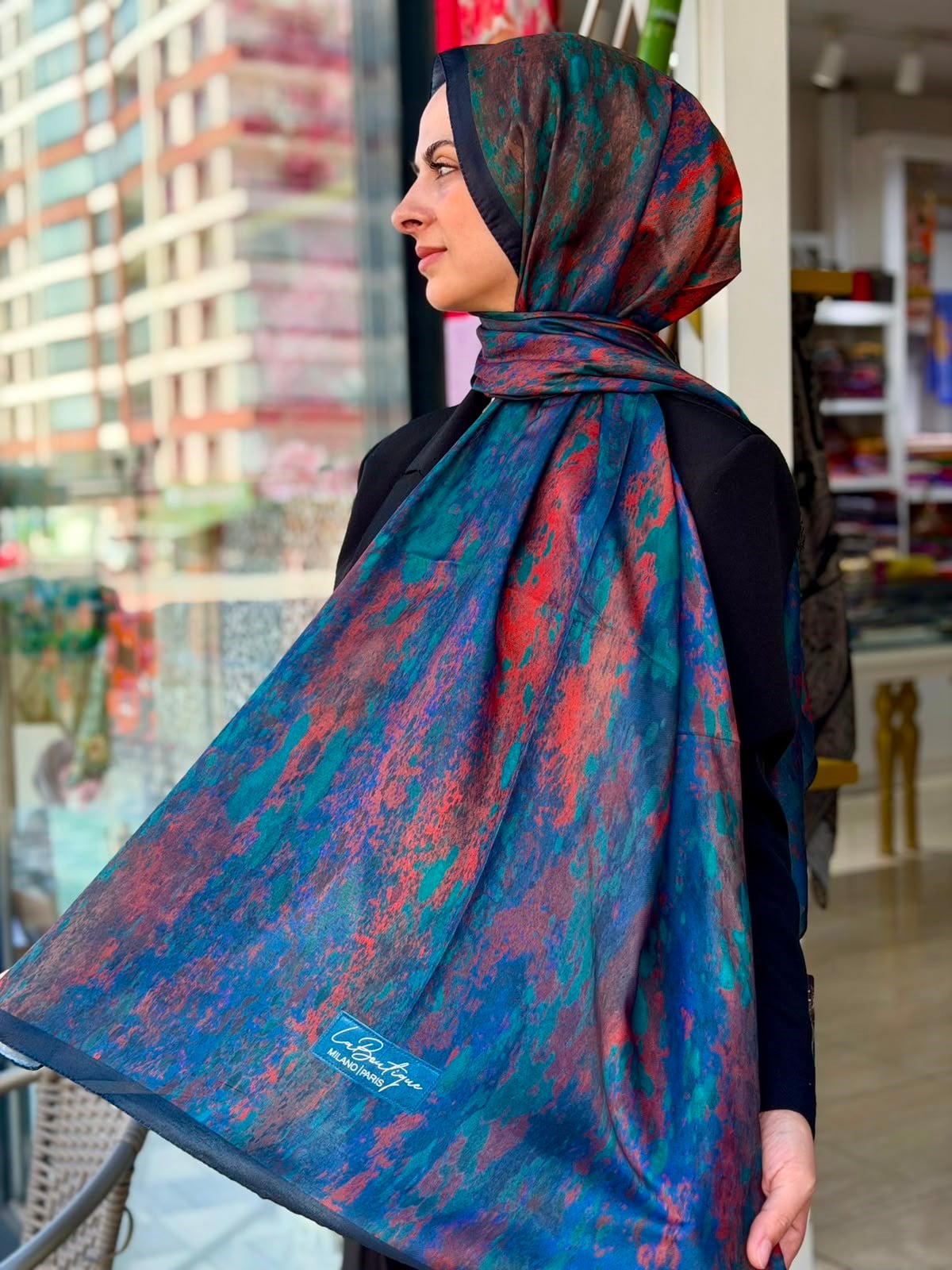 La Boutique Yeni Sezon Desenli Özel Seri Şal 03