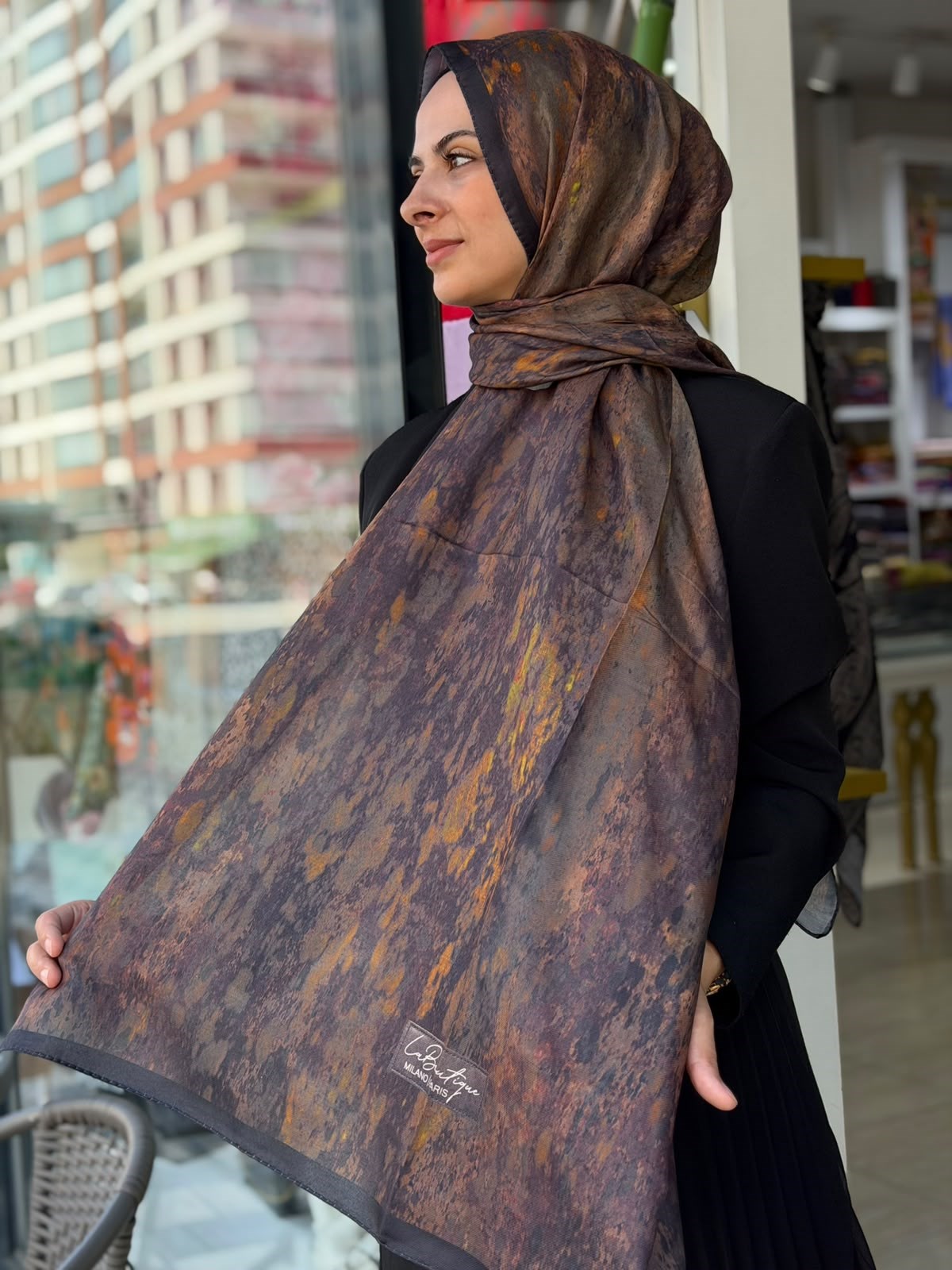 La Boutique Yeni Sezon Desenli Özel Seri Şal 04