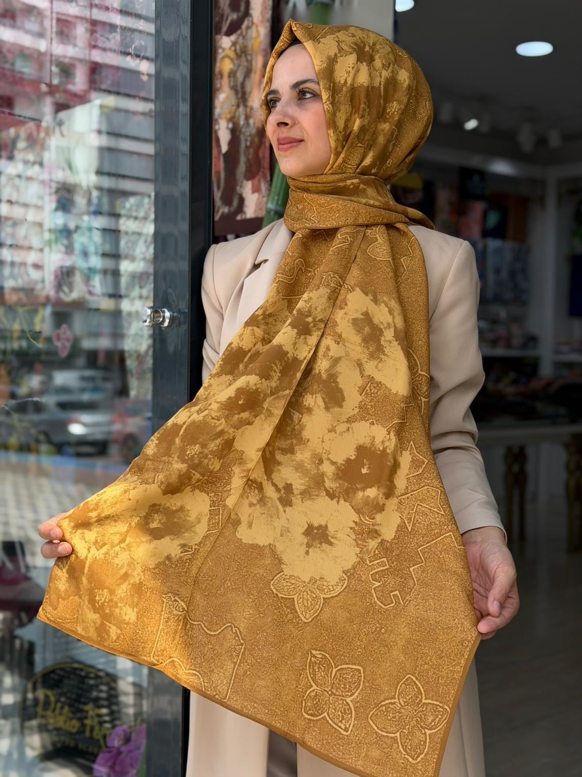 Maisa Floş Fiskon Desenli Şal 01