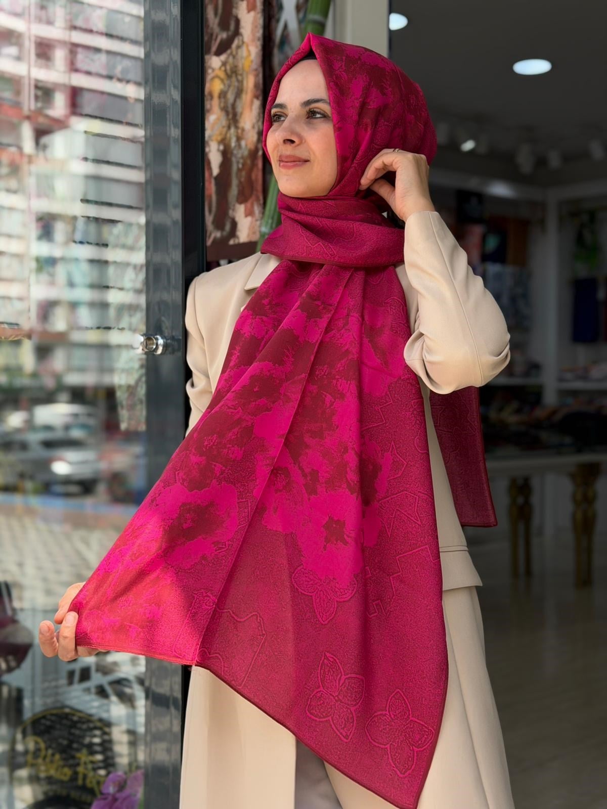 Maisa Floş Fiskon Desenli Şal 05