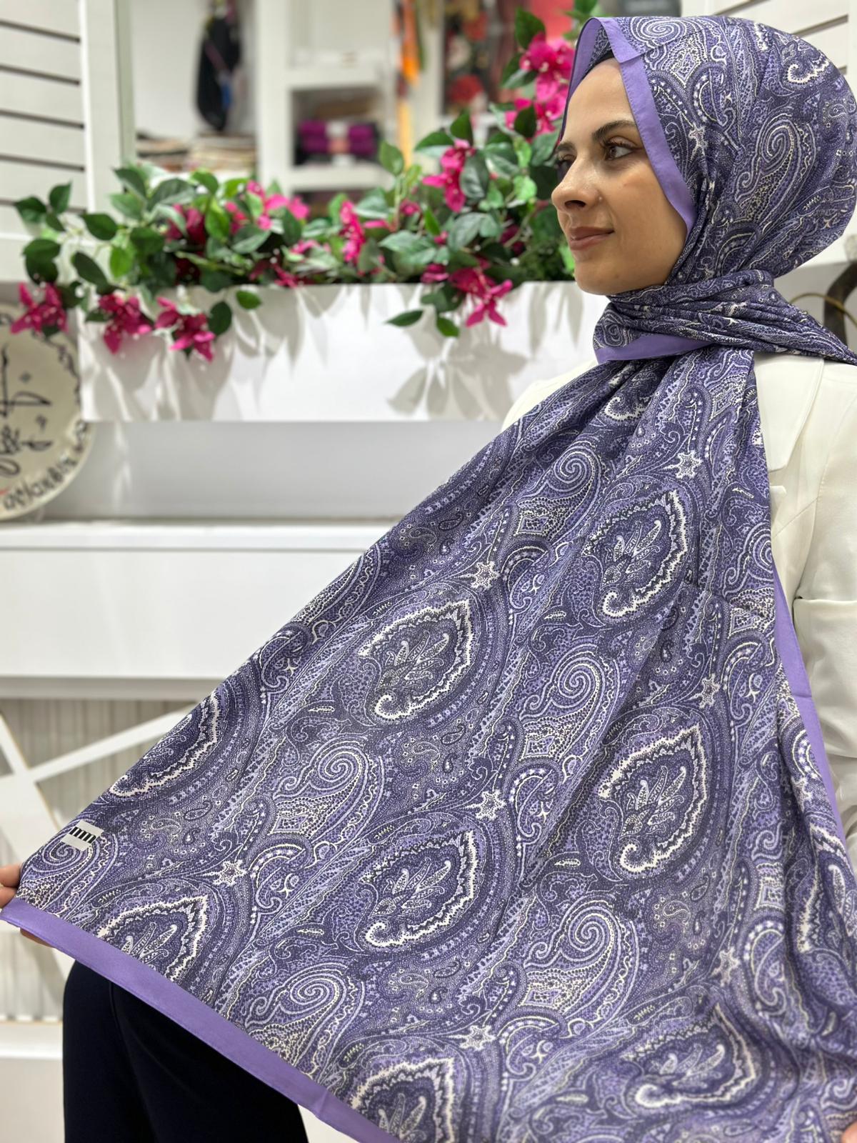 Moreno Silk Dessenli Şal 02