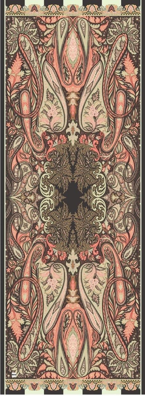Moreno Silk Şal Green Freesia