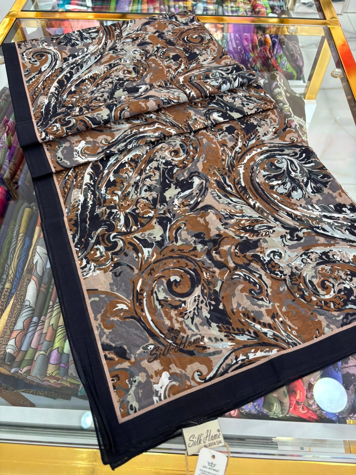 Silk Home Desenli Şal 02