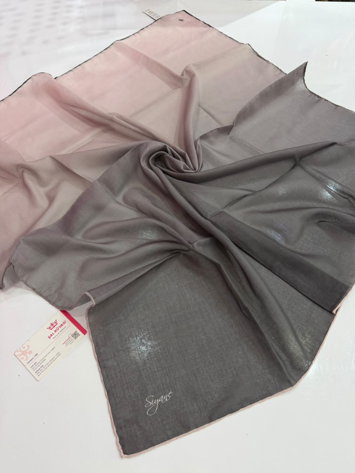 Siyane Degrade Natural Eşarp 08