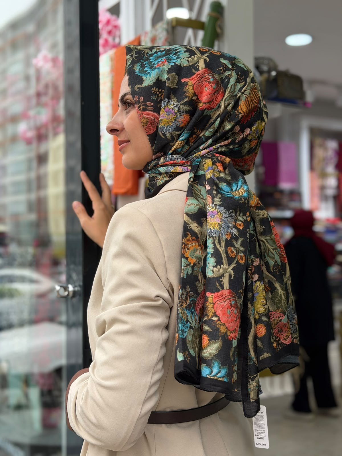 SİYANE Desenli Şal