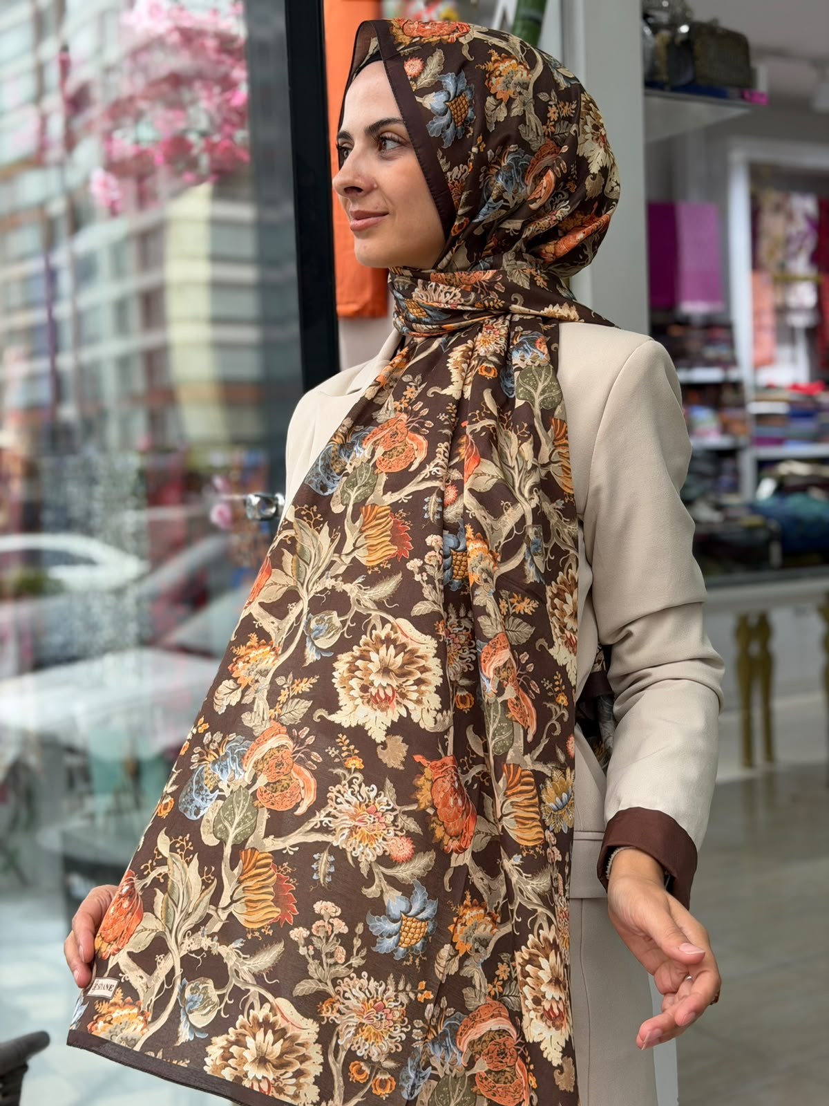SİYANE Desenli Şal