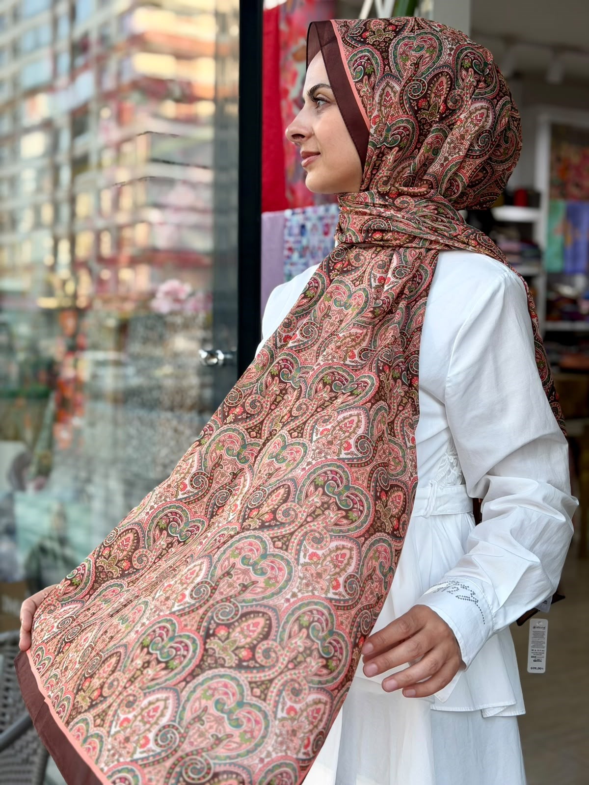 Siyane Natural Orantik Şal 04