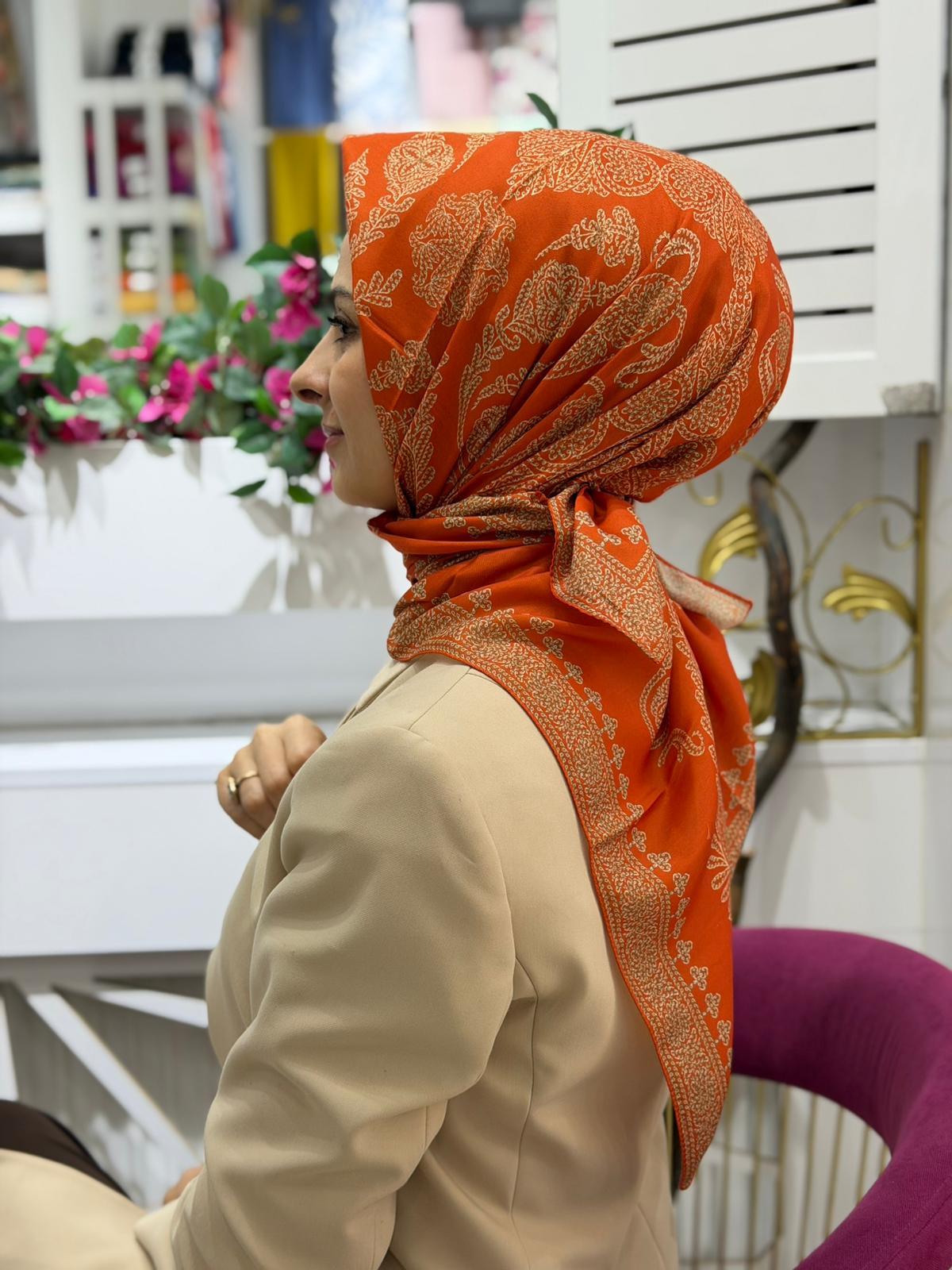 Siyane Yeni Motif Eşarp 18