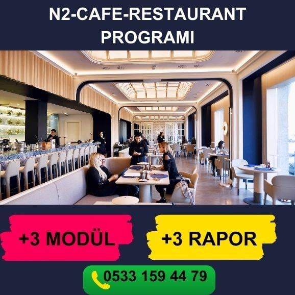 N2-CAFE-RESTAURANT PROGRAMI     PERAKENDE BARKODLU SATIŞ PROGRAMI     STOK YÖNETİMİ      PERSONEL MAAŞ MODÜLÜ     PERSONEL PİRİM MODÜLÜ     KASA  ÇIKIŞ-GİDER MODÜLÜ     FİŞ BAZLI SATIŞ RAPORU     ÜRÜN SATIŞ HIZ RAPORU     ŞÜPHELİ İŞLEMLER RAPORU