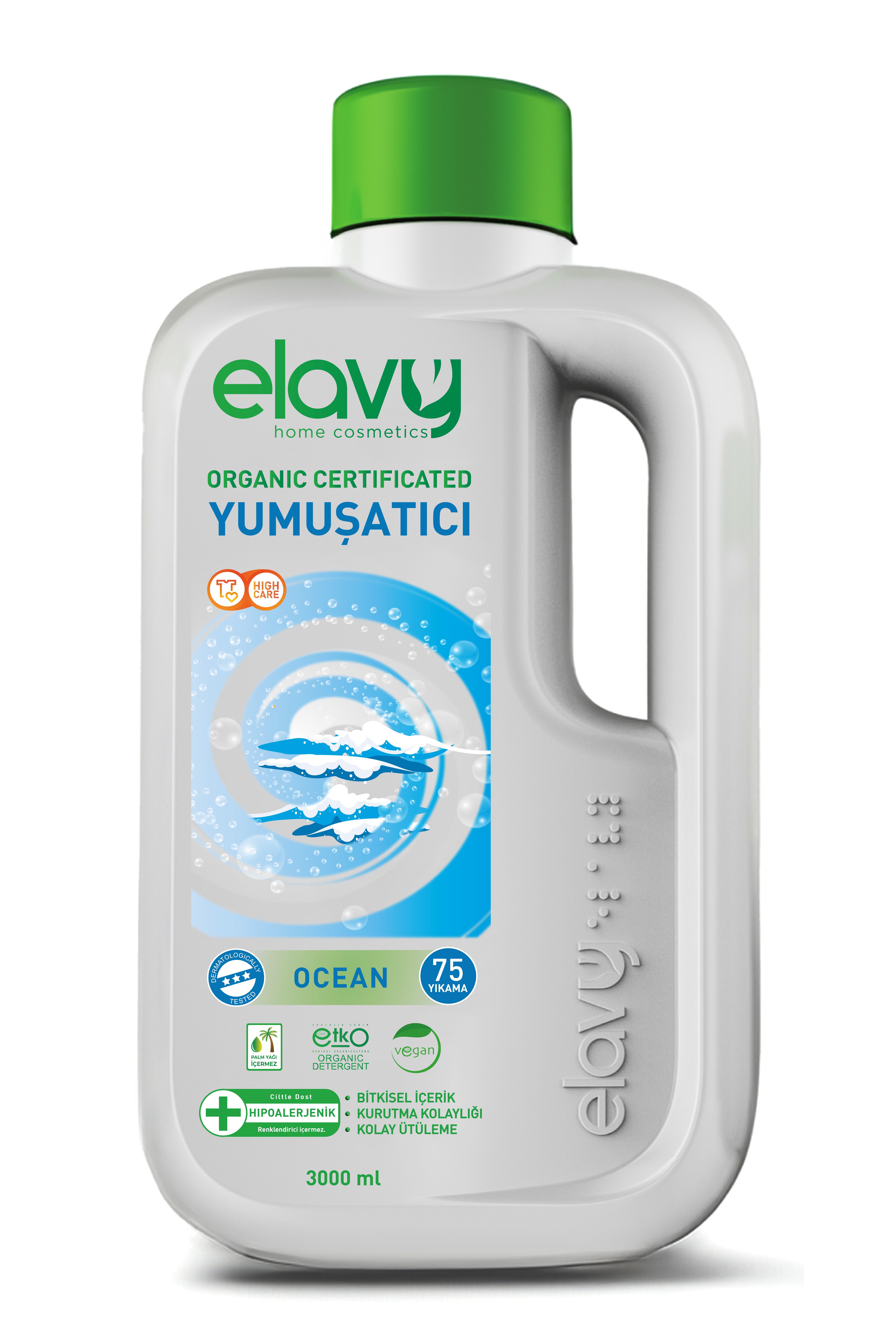 Elavy Ocean Organik Sertifikalı Çamaşır Yumuşatıcısı 3 Litre