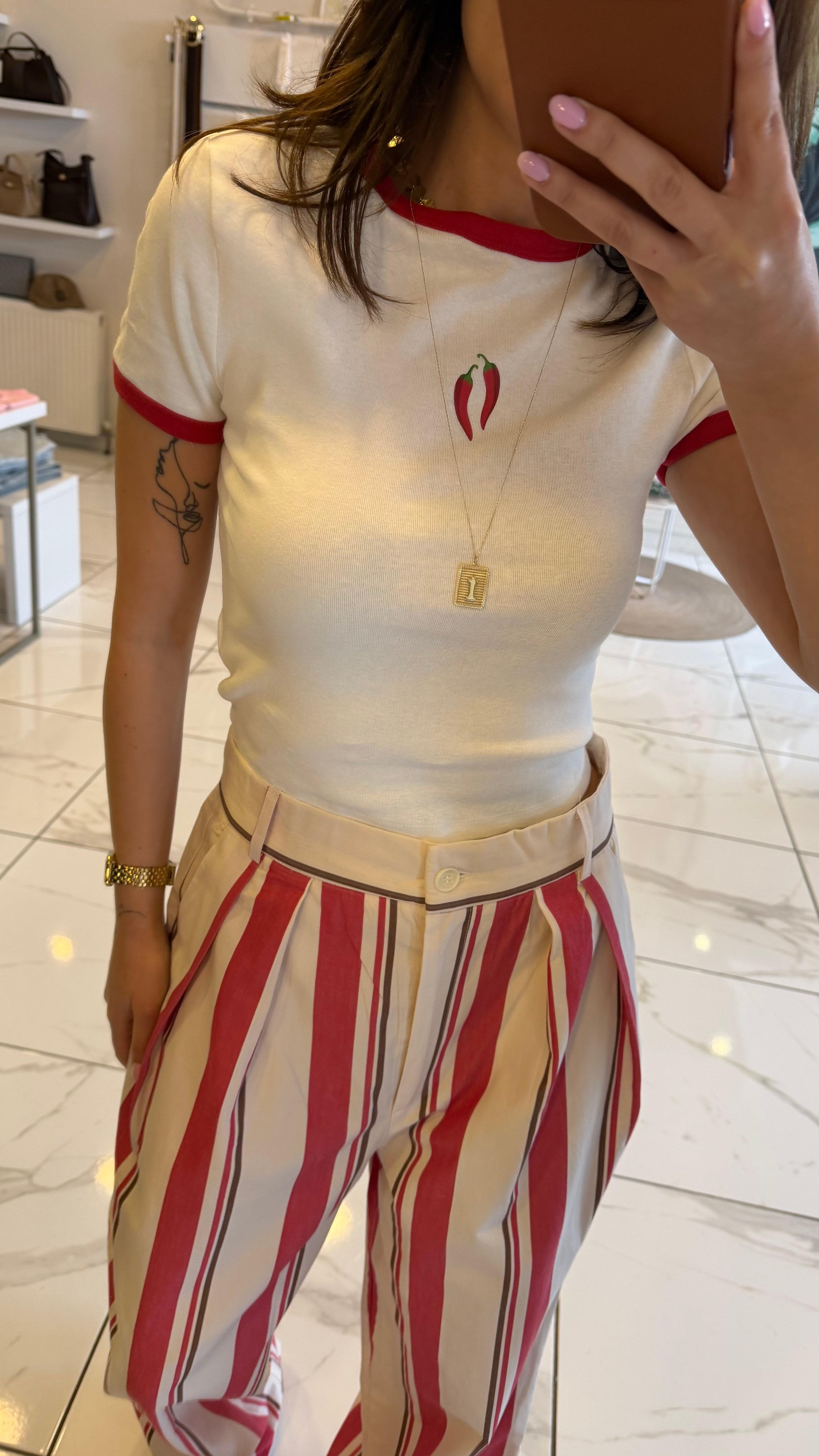 Acı Biber Crop Tişört 