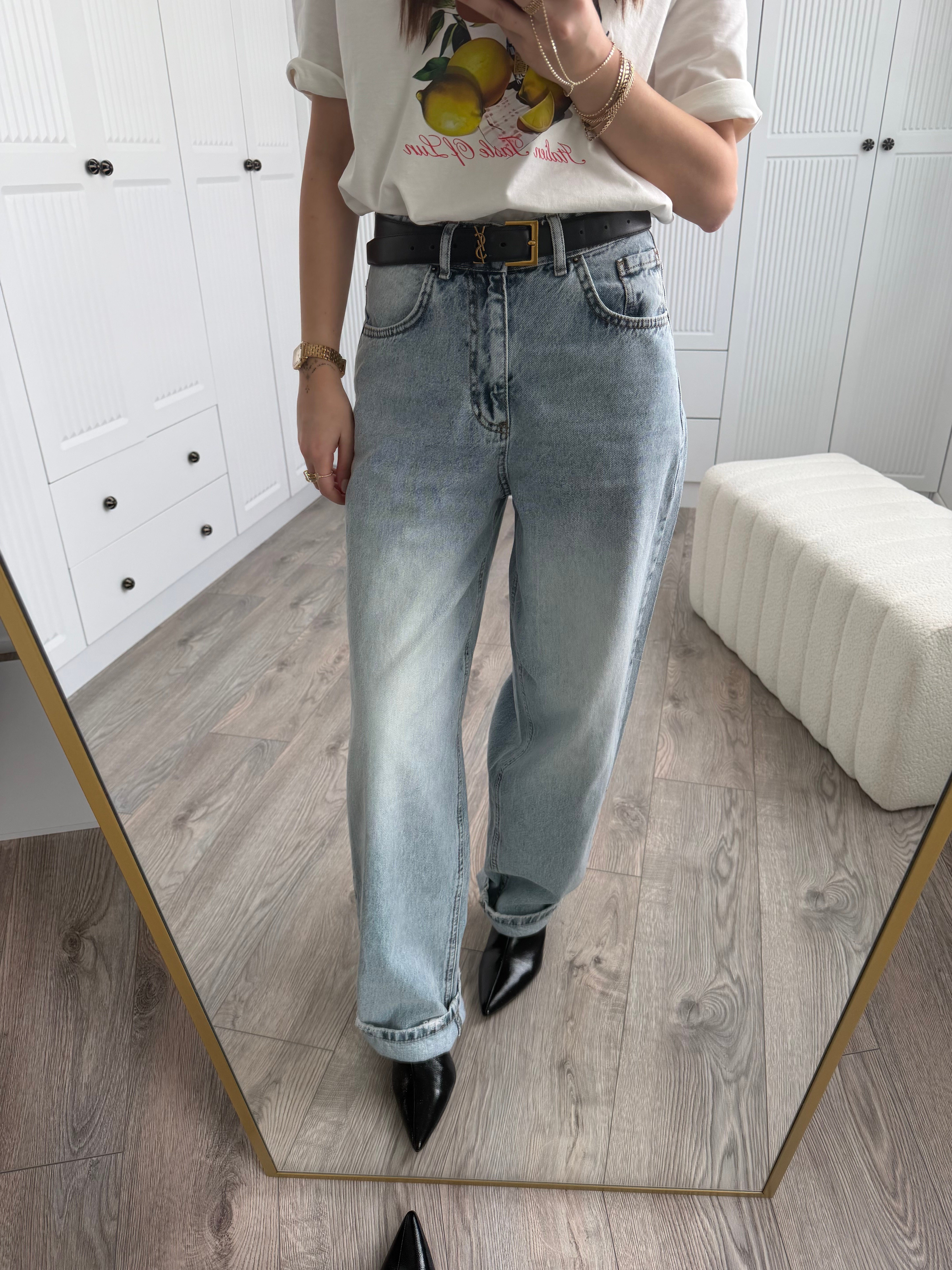 Açık Mavi Baggy Jean