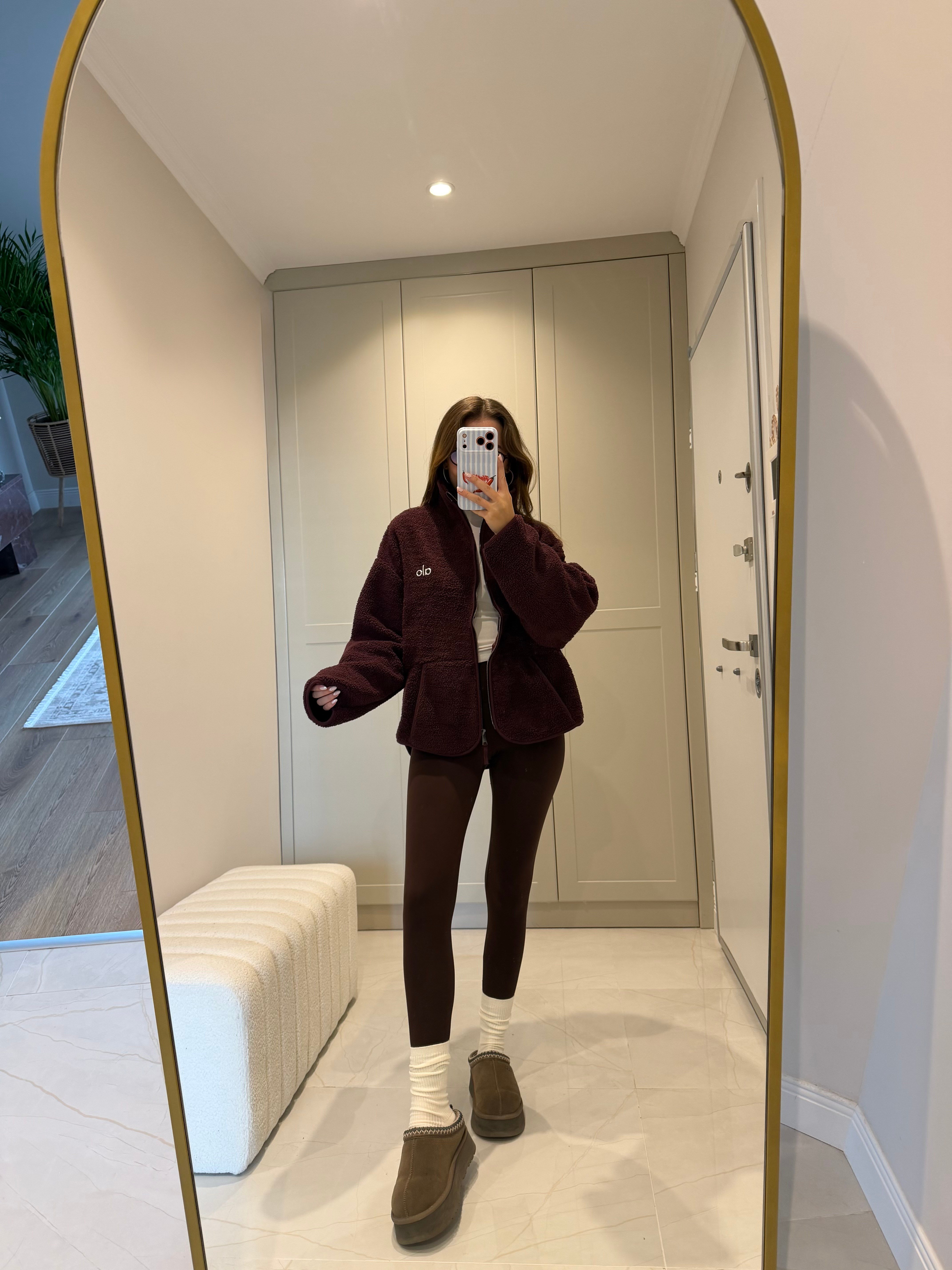 Aloo Bordo Polar Fermuarlı Ceket