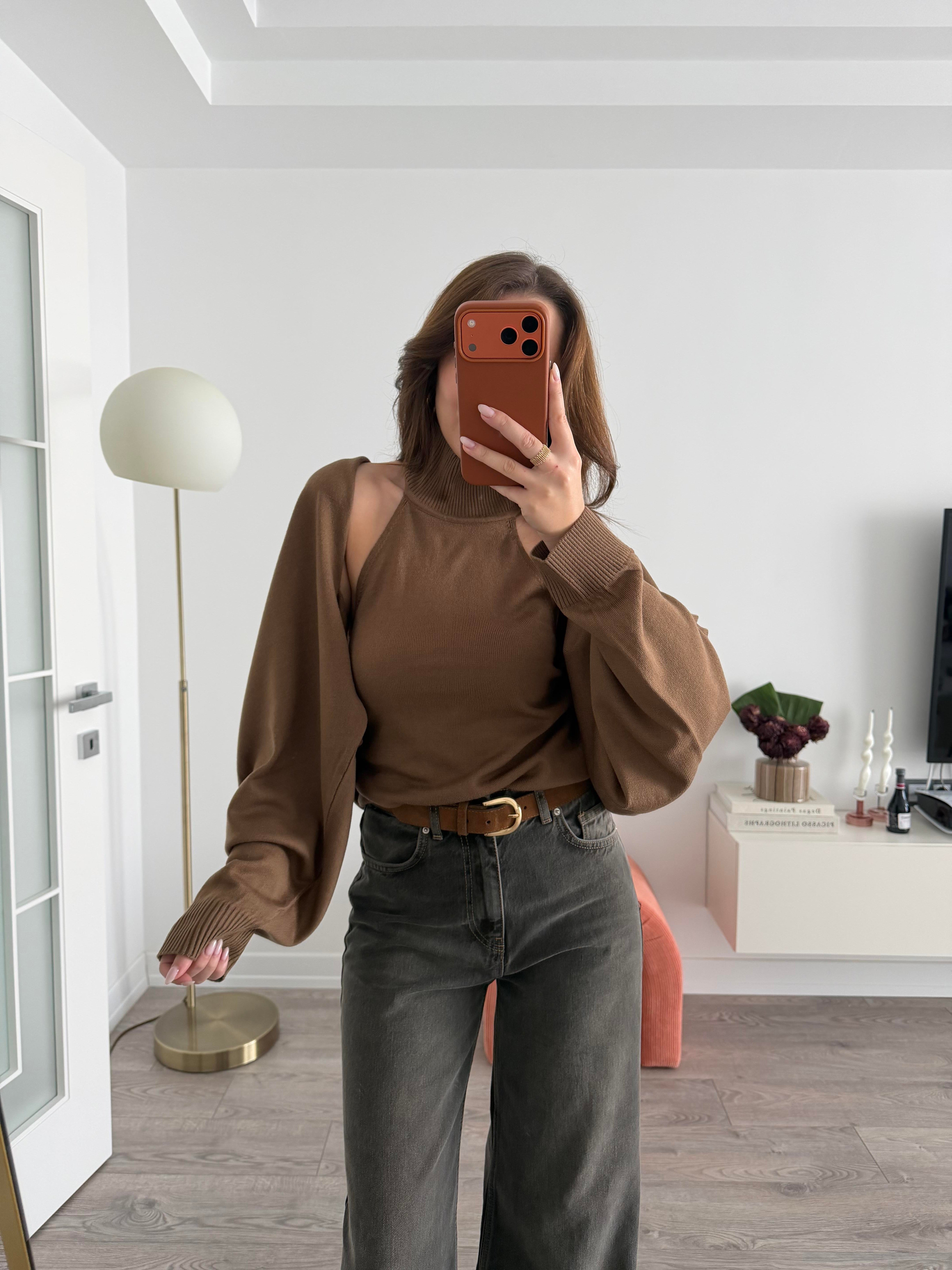 Camel Bolero İkili Triko Set