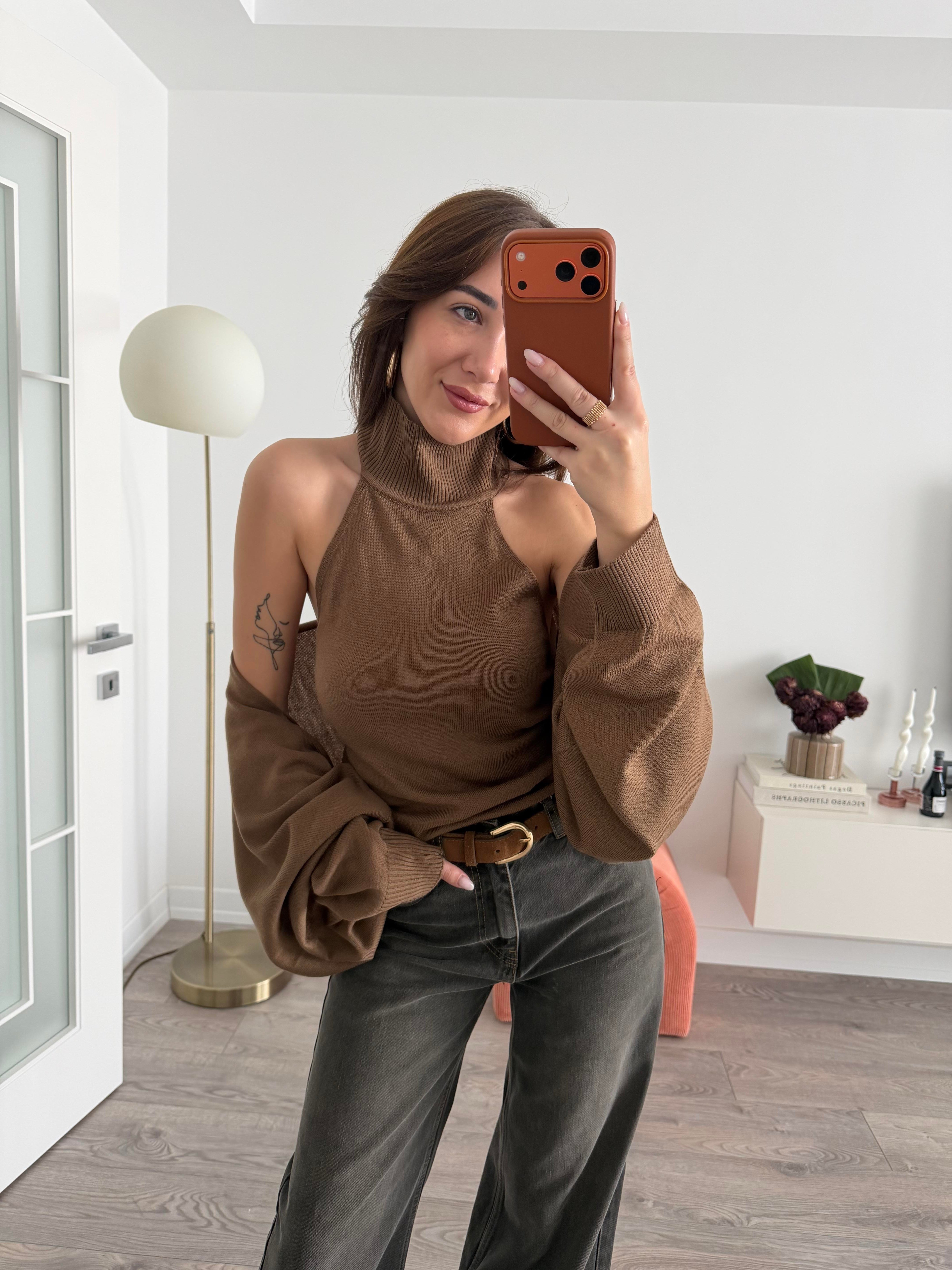 Camel Bolero İkili Triko Set