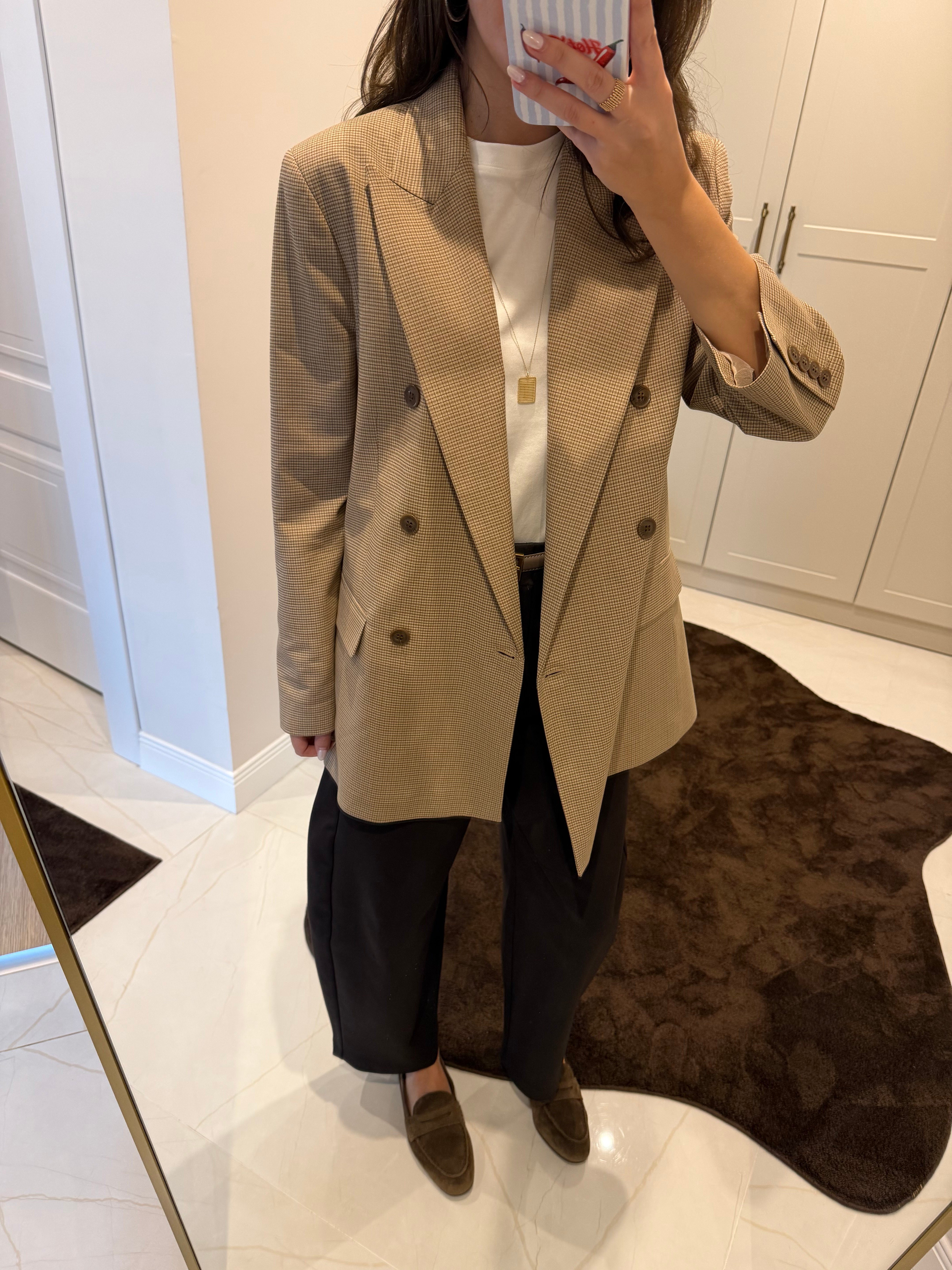 Dilvin Kazayağı Düğmeli Blazer Ceket