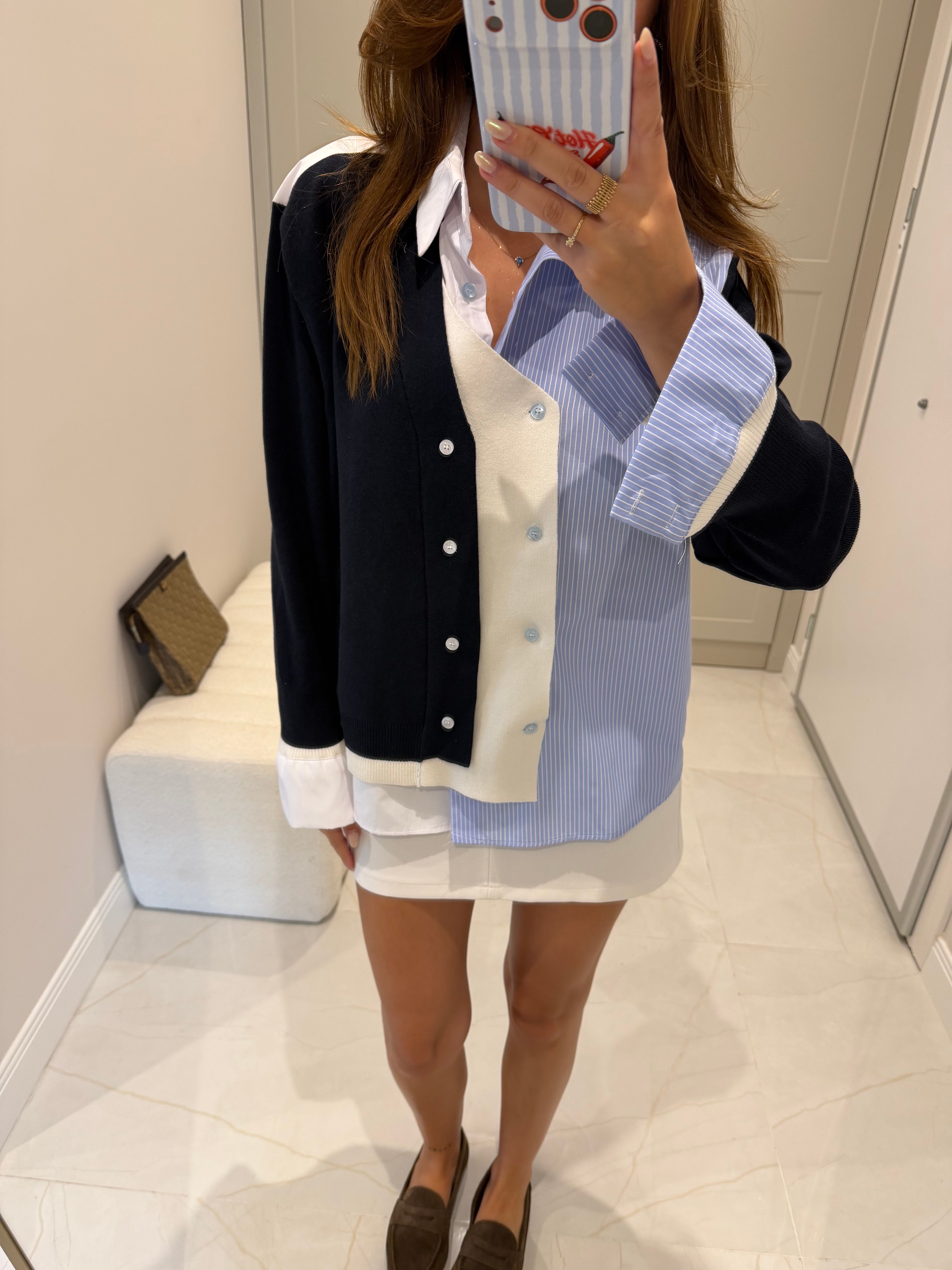 Mark Model Laci Triko Mix Tasarım Gömlek