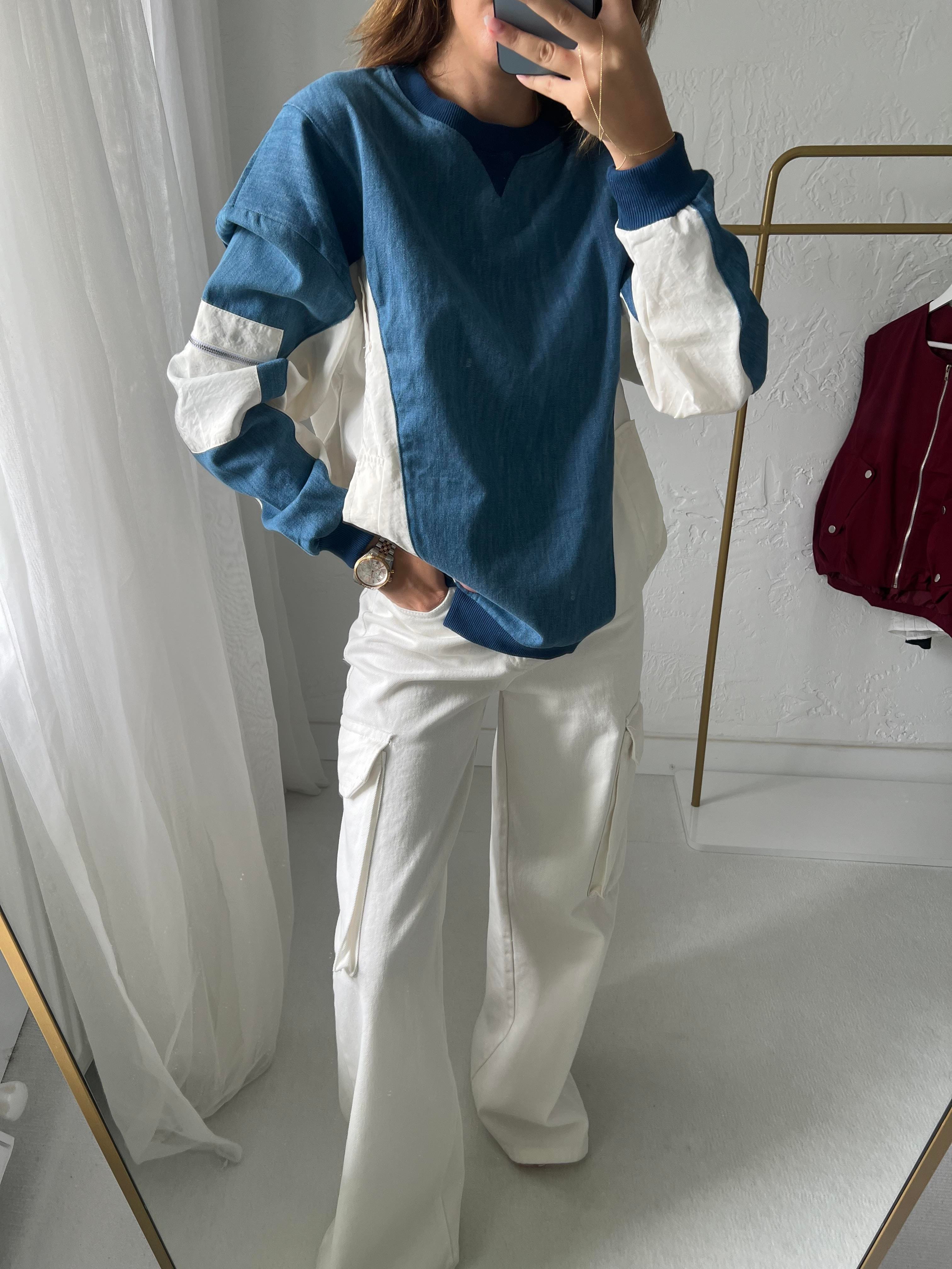 Marka Model Kot Paraşüt Detaylı Sweatshirt 