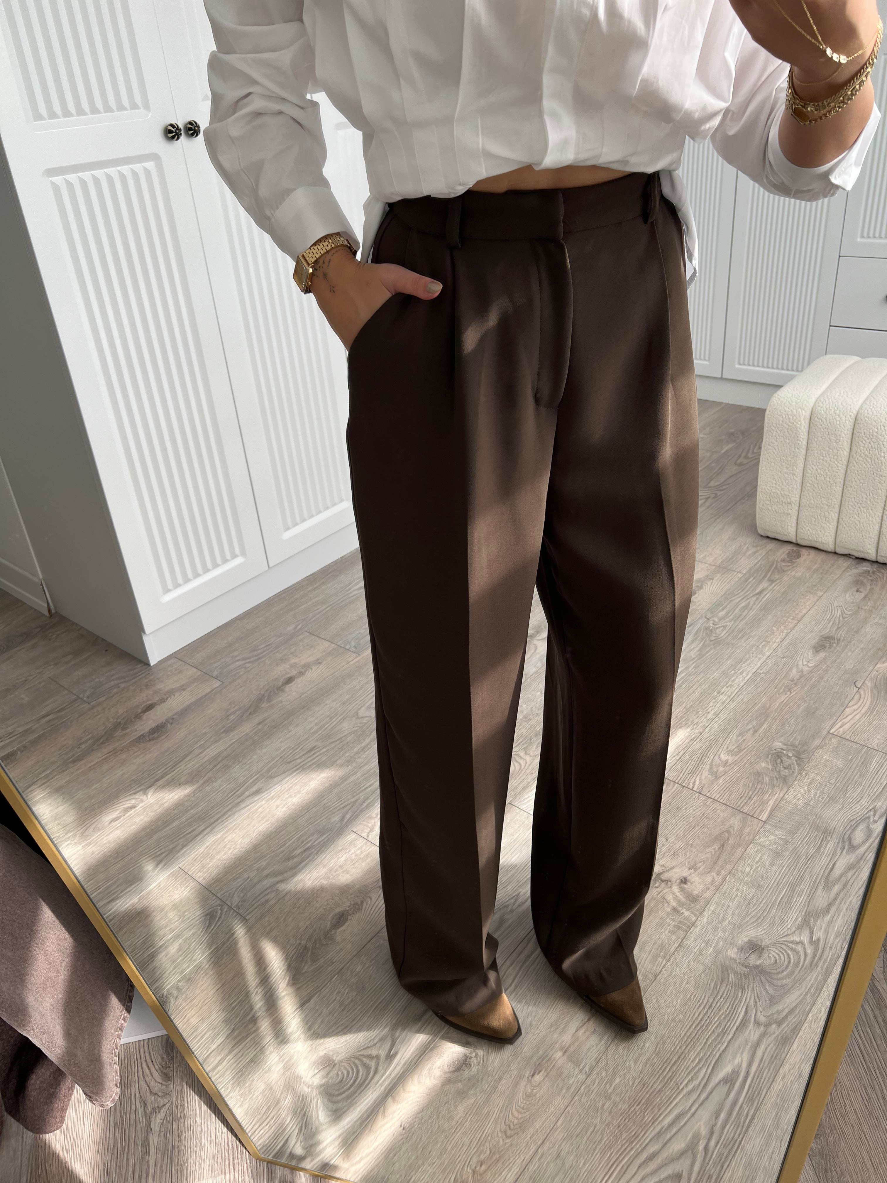 Premium Kahve Palazzo Pantolon 