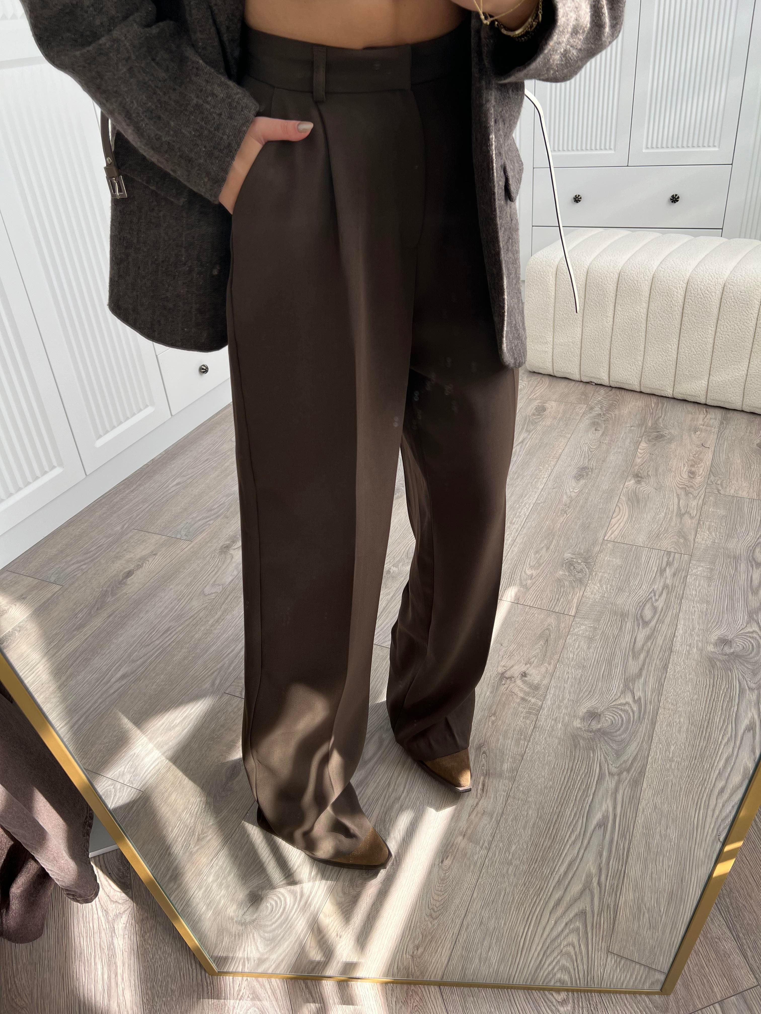 Premium Kahve Palazzo Pantolon 