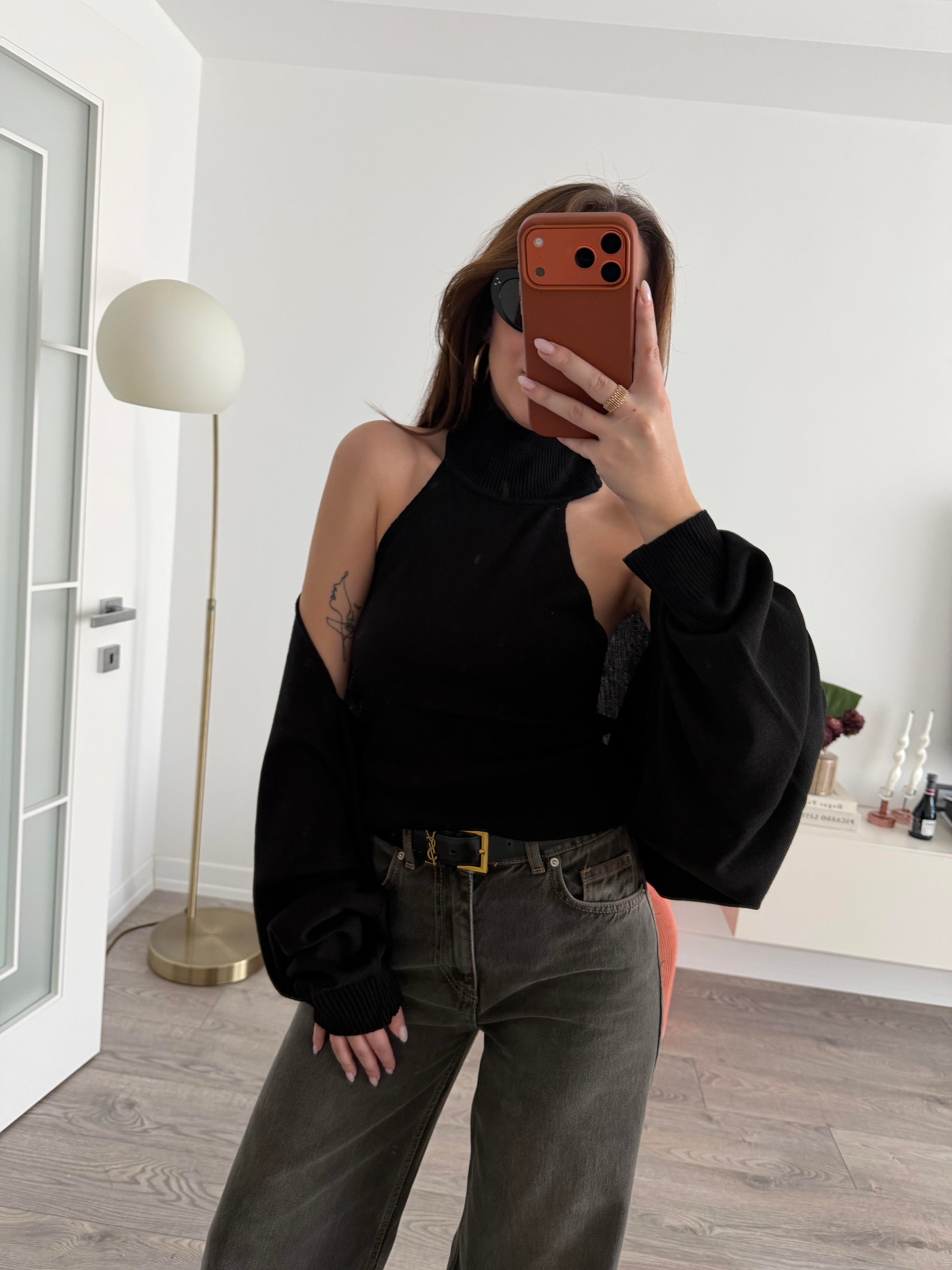 Siyah Bolero İkili Triko Set