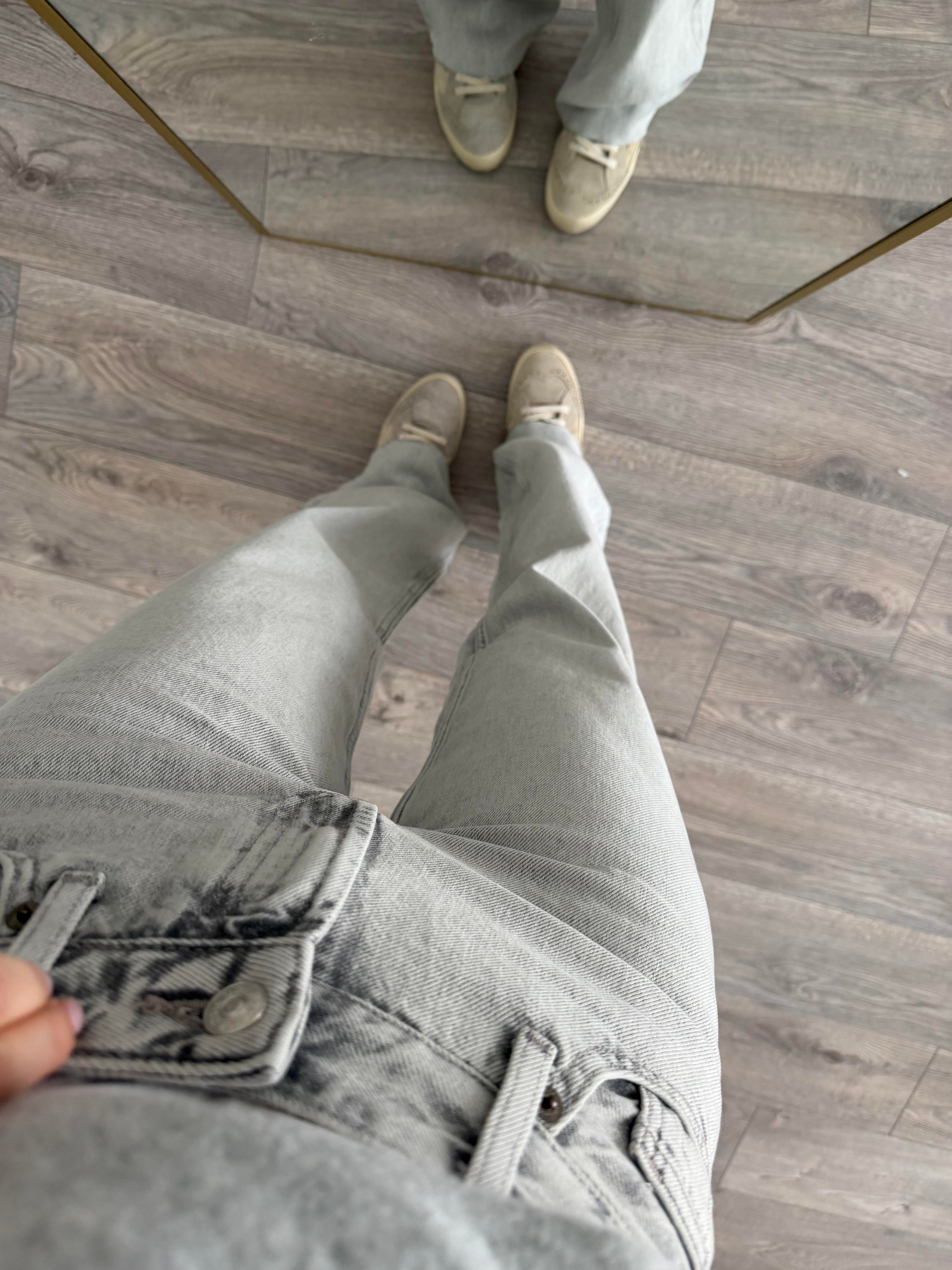 ZR Açık Gri Straight Jean