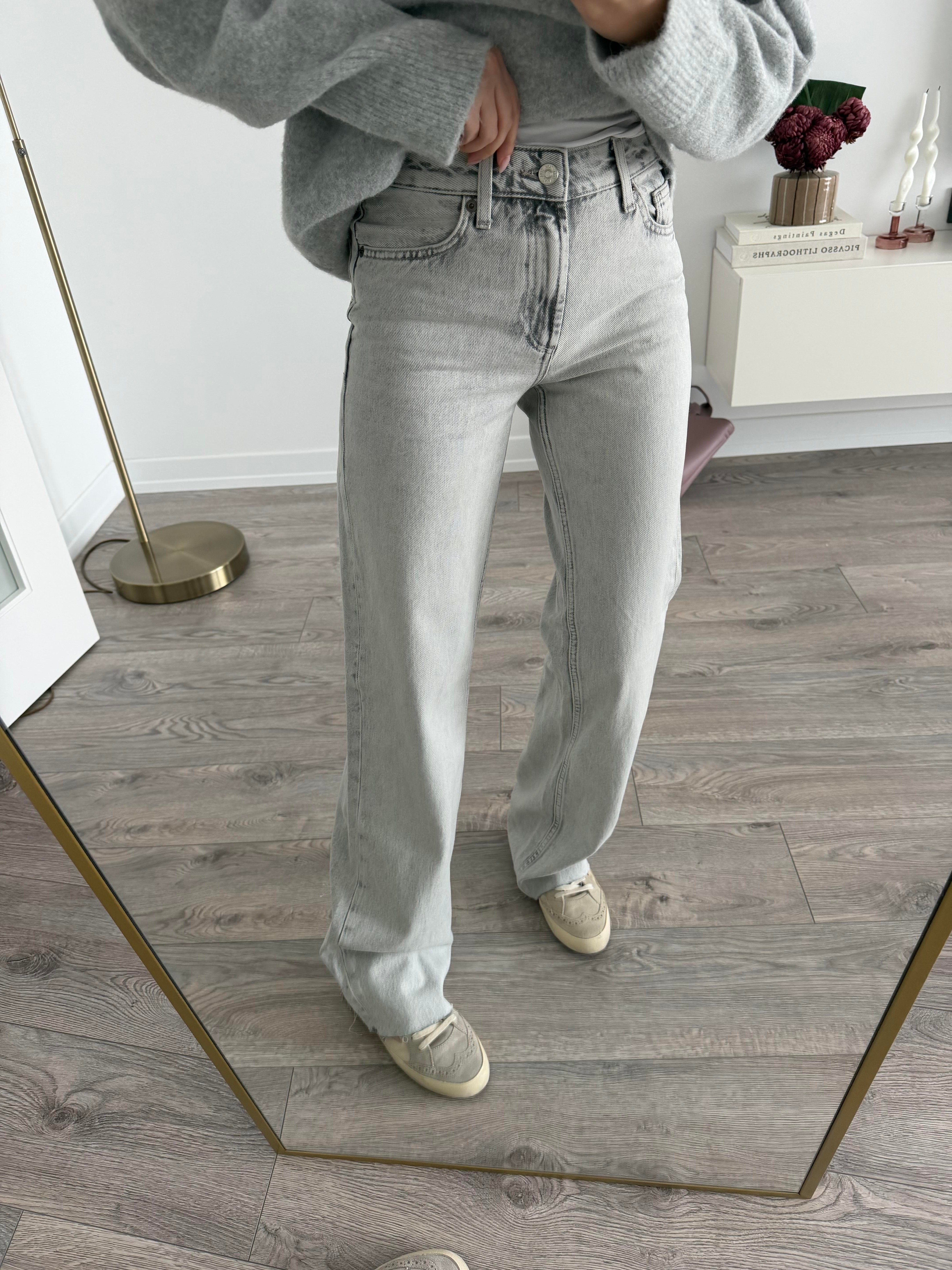 ZR Açık Gri Straight Jean