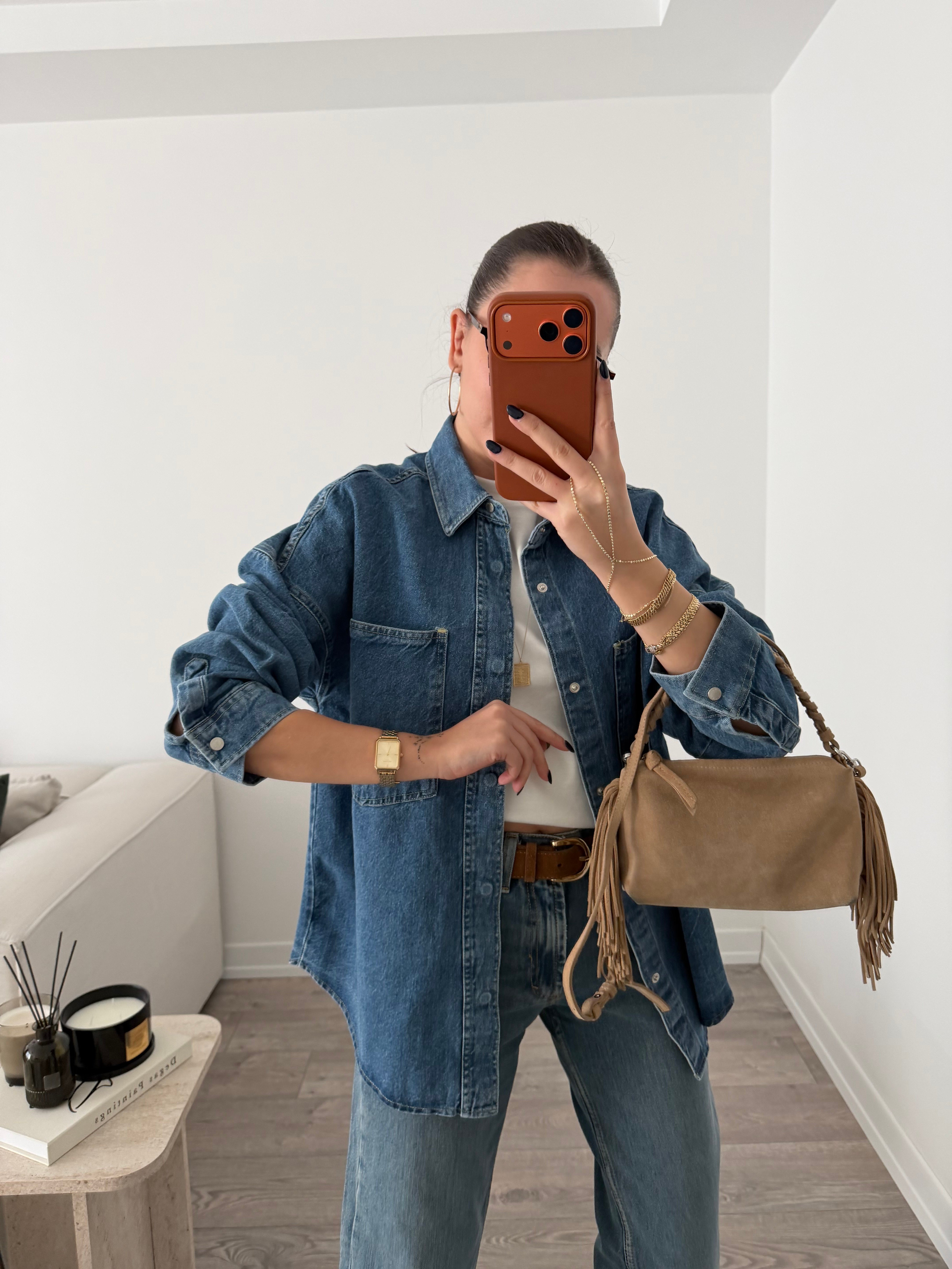 ZR Denim Cepli Gömlek Ceket