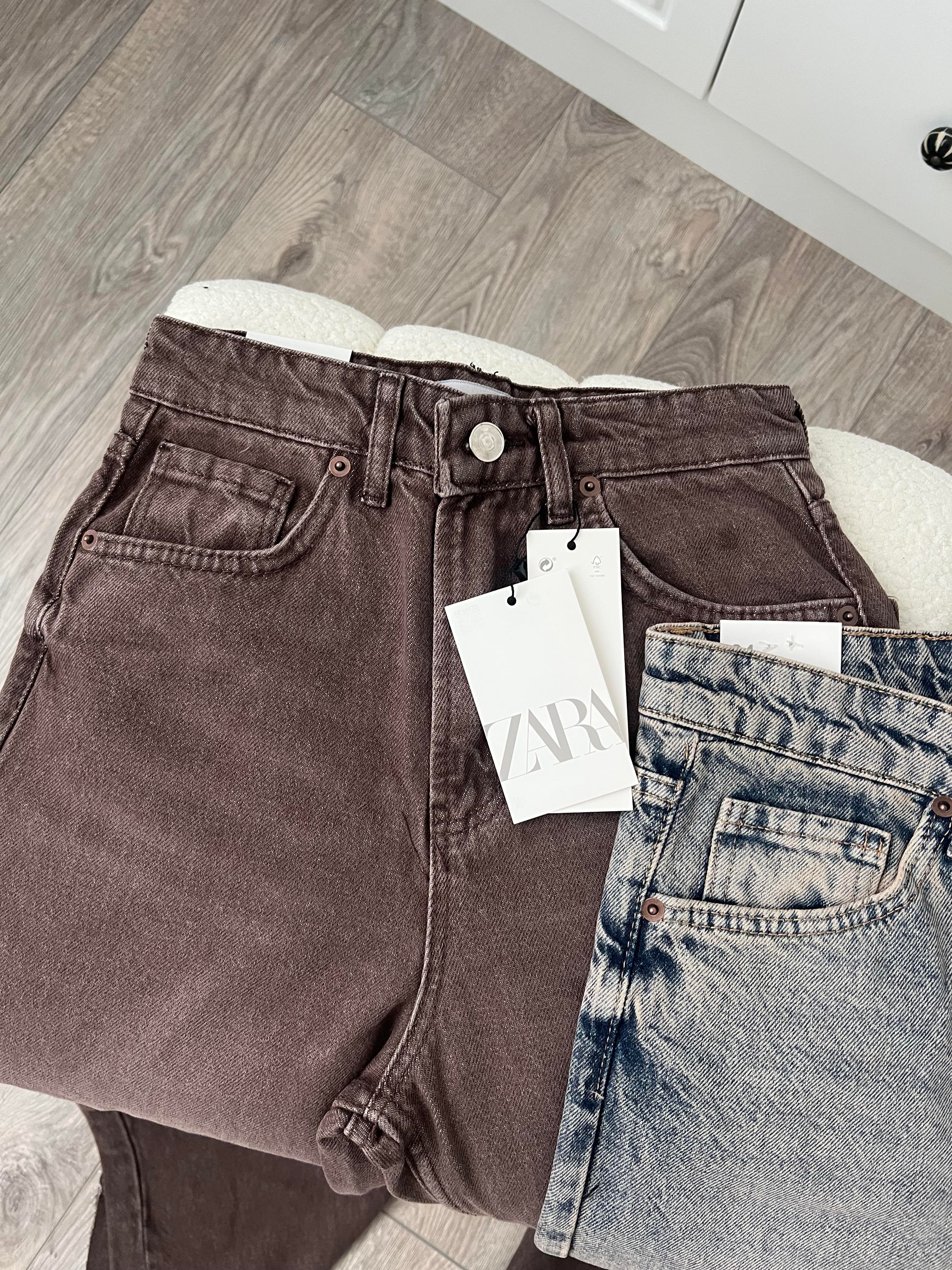 ZR Kahve Taşlanmış Straight Jean
