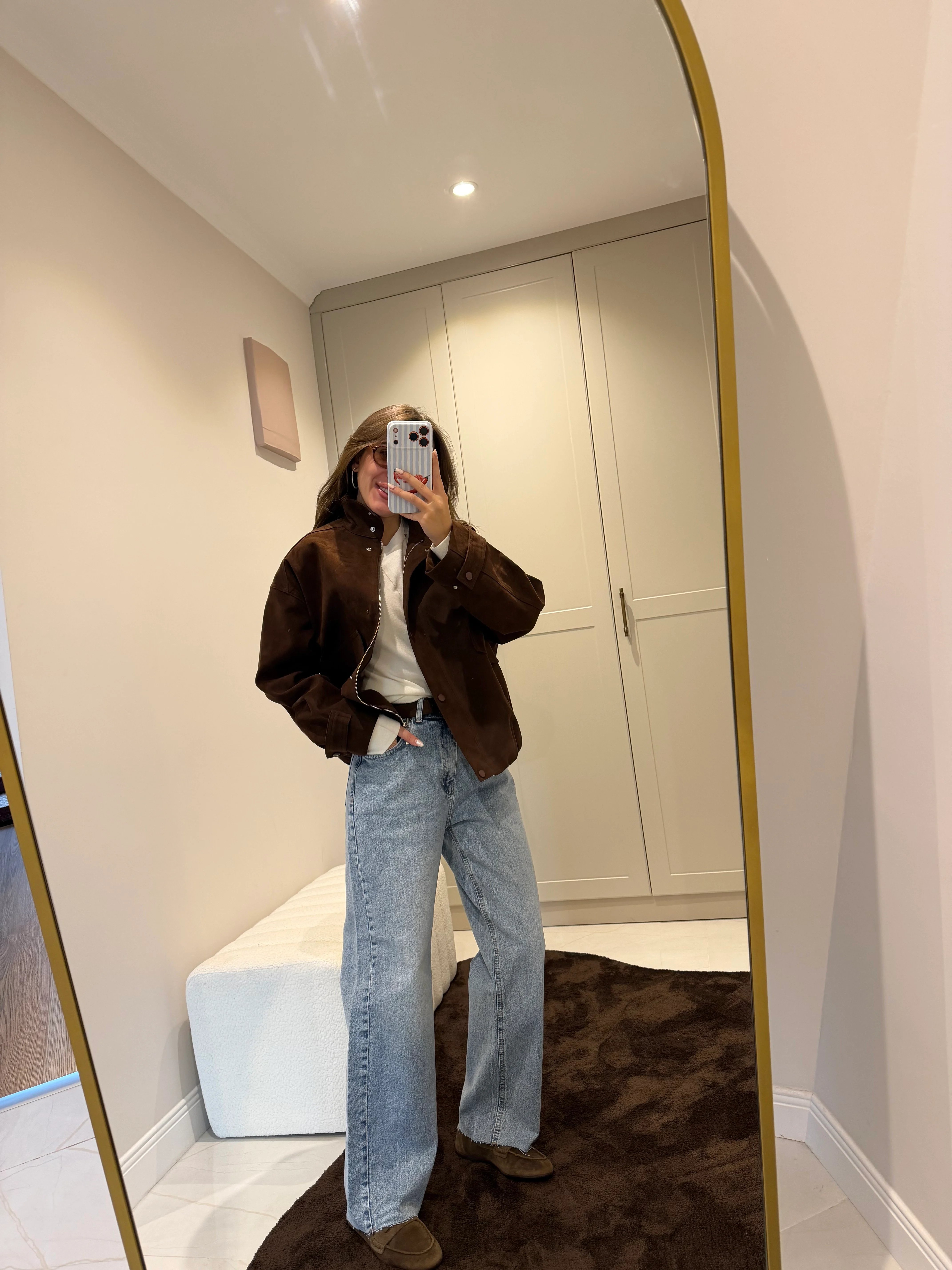 ZR Model Acı Kahve Süet Ceket