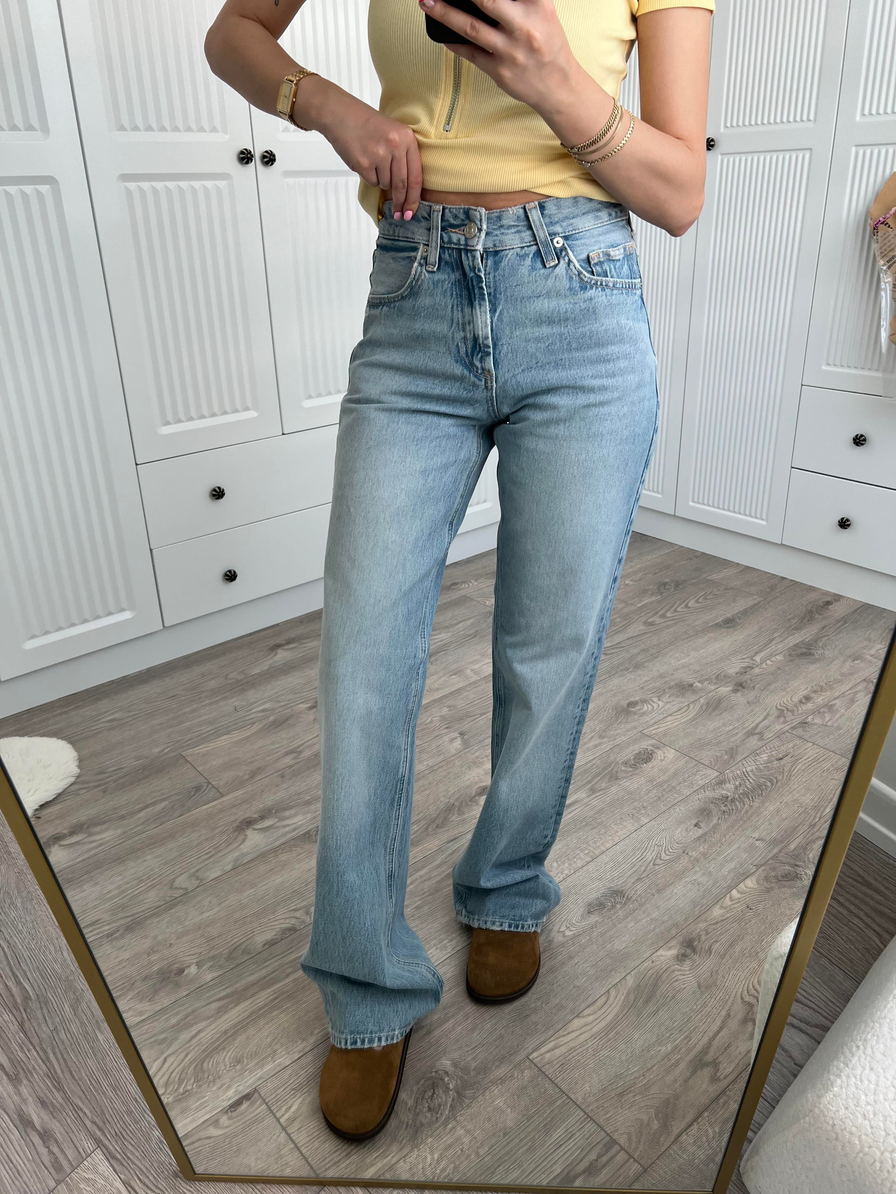 ZR Orj Buz Mavi Straight Jean