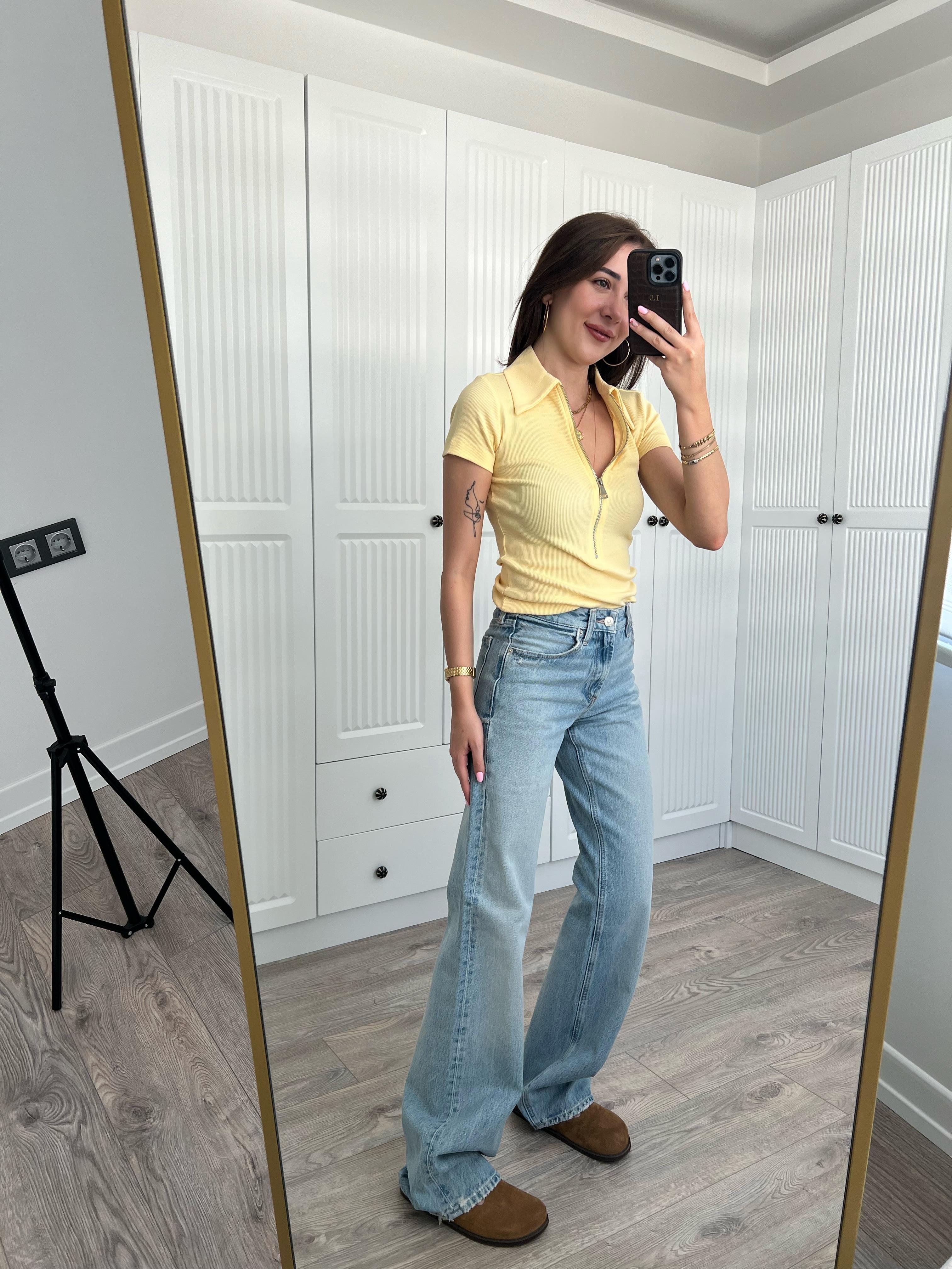 ZR Orj Buz Mavi Straight Jean