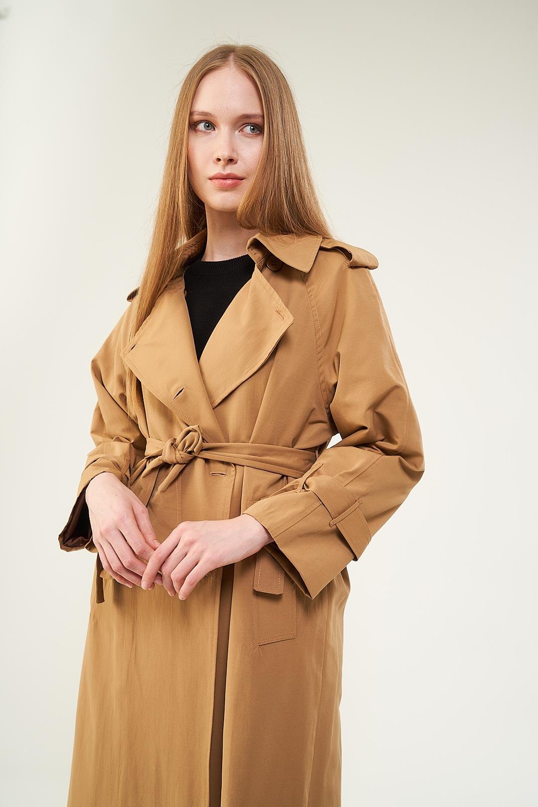 Astarlı Trenchcoat Bej