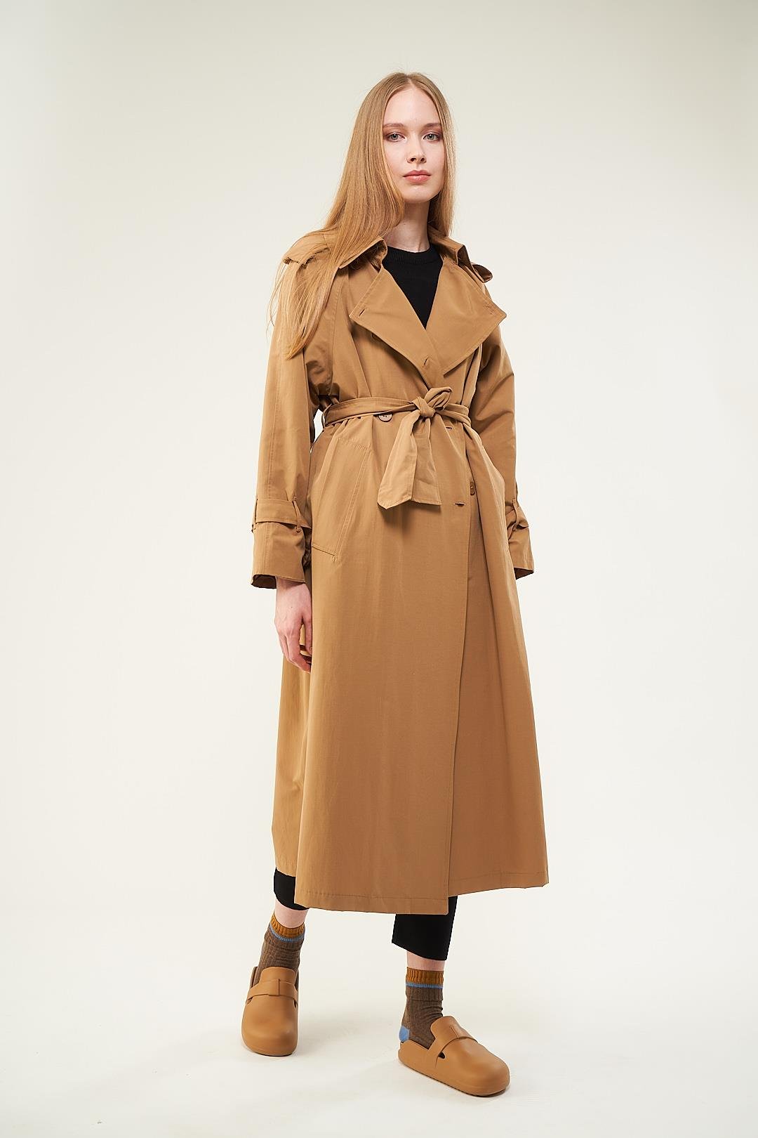 Astarlı Trenchcoat Bej