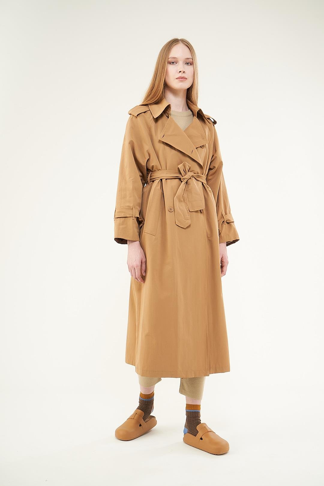 Astarlı Trenchcoat Bej