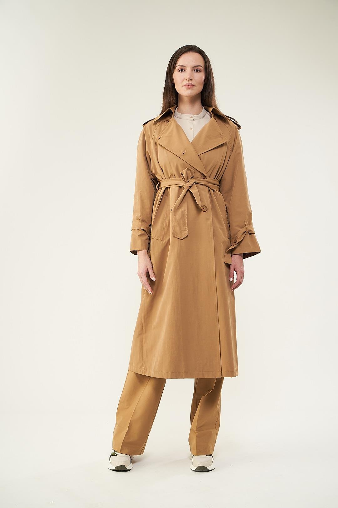 Astarlı Trenchcoat Bej