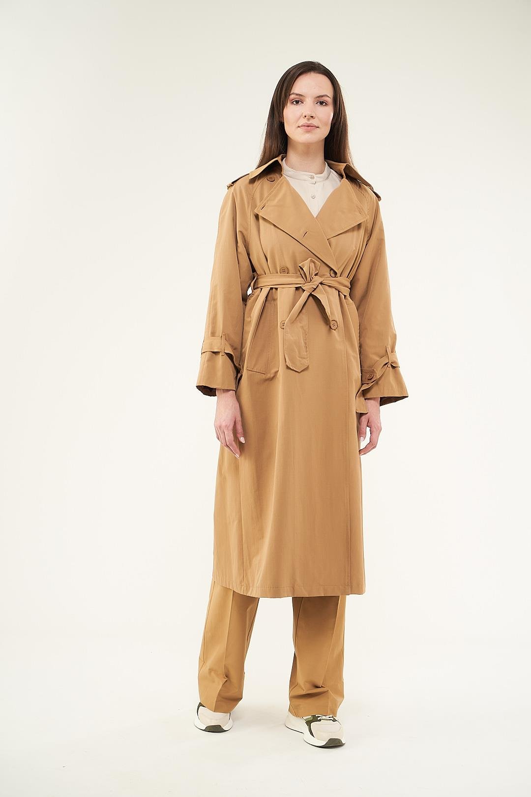 Astarlı Trenchcoat Bej