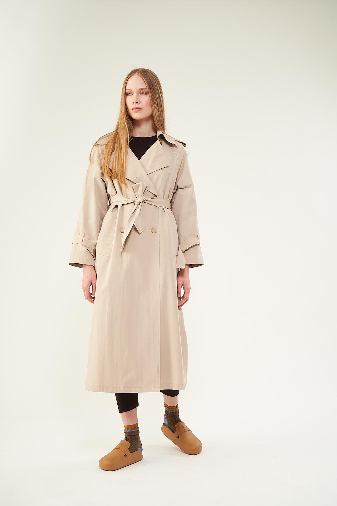 Astarlı Trenchcoat Taş