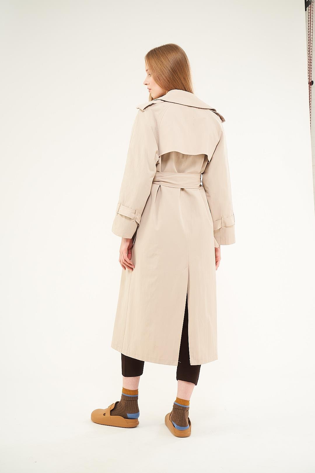 Astarlı Trenchcoat Taş