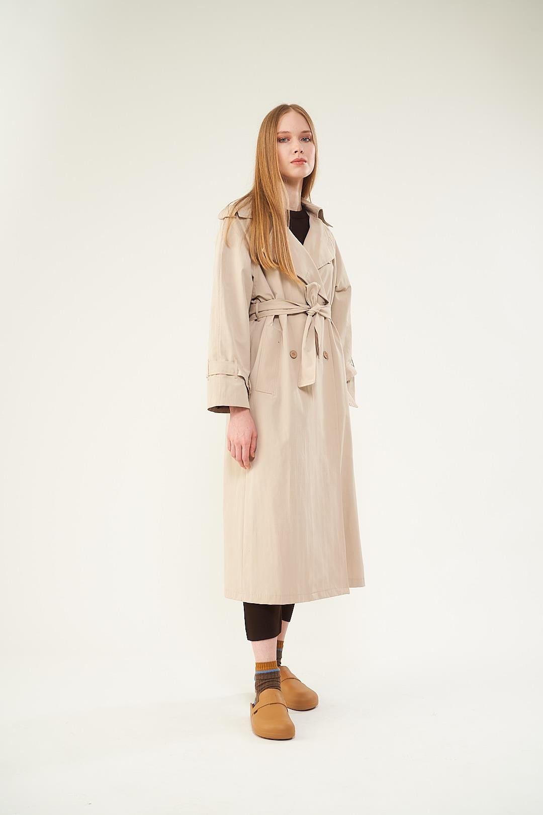 Astarlı Trenchcoat Taş