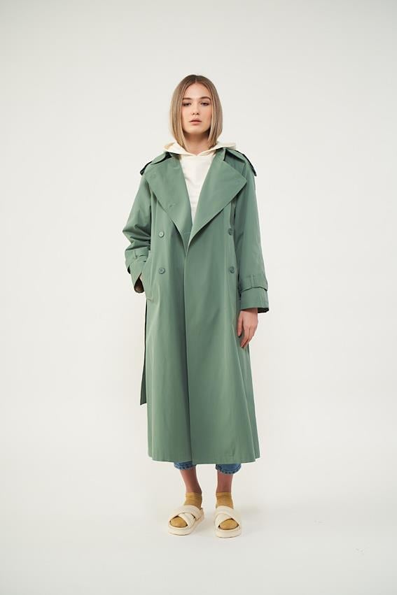 Lined Trenchcoat  Green