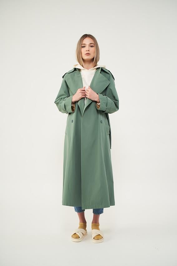 Lined Trenchcoat  Green