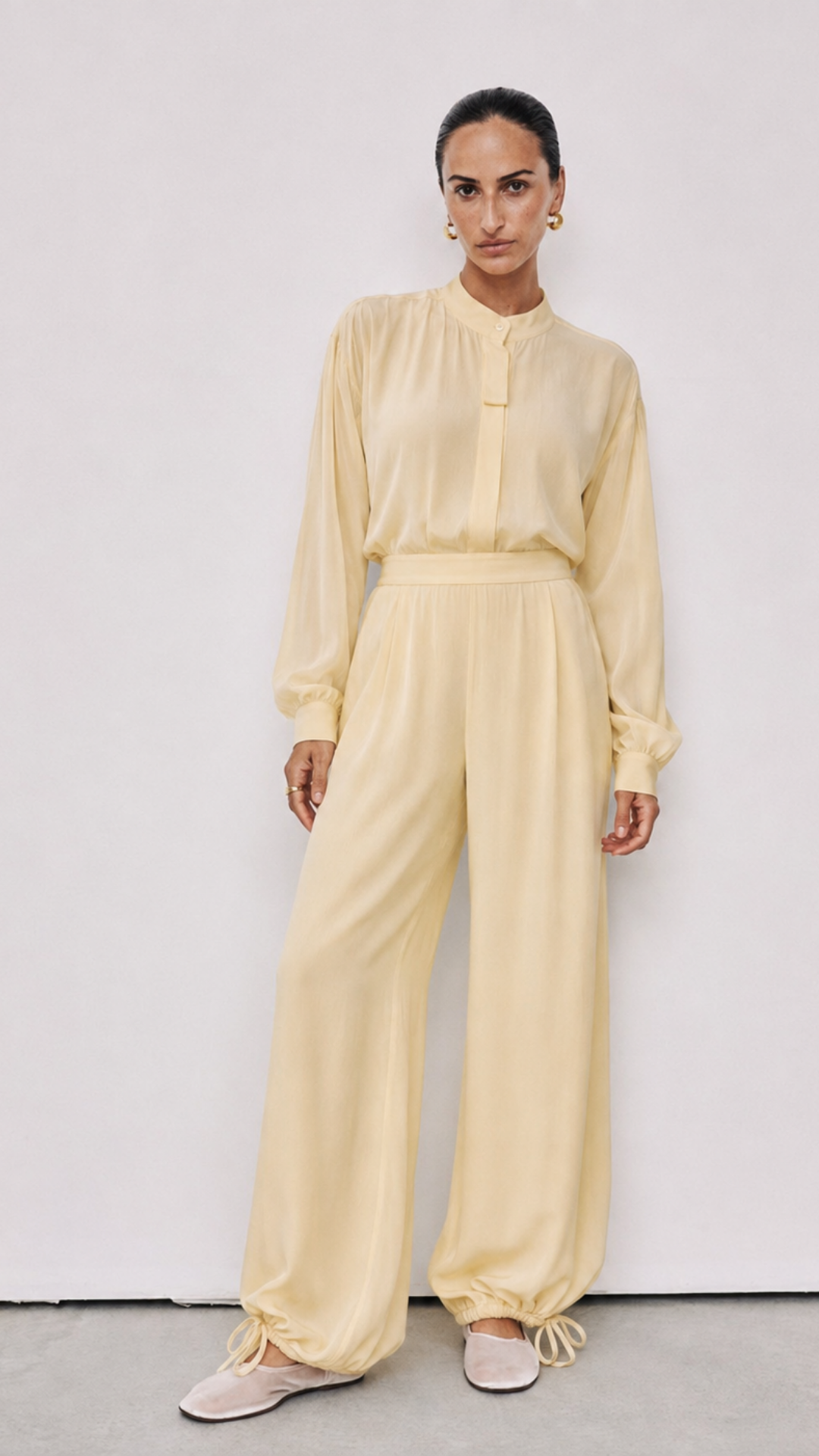 COAST | Fularlı Gömlek Pantolon Takım Butter Yellow