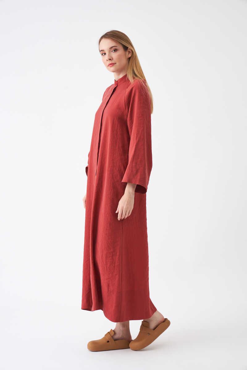 Ferace Model Elbise Gül Kurusu