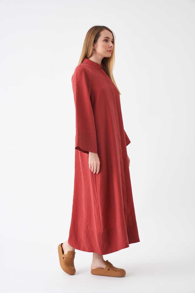 Ferace Model Elbise Gül Kurusu